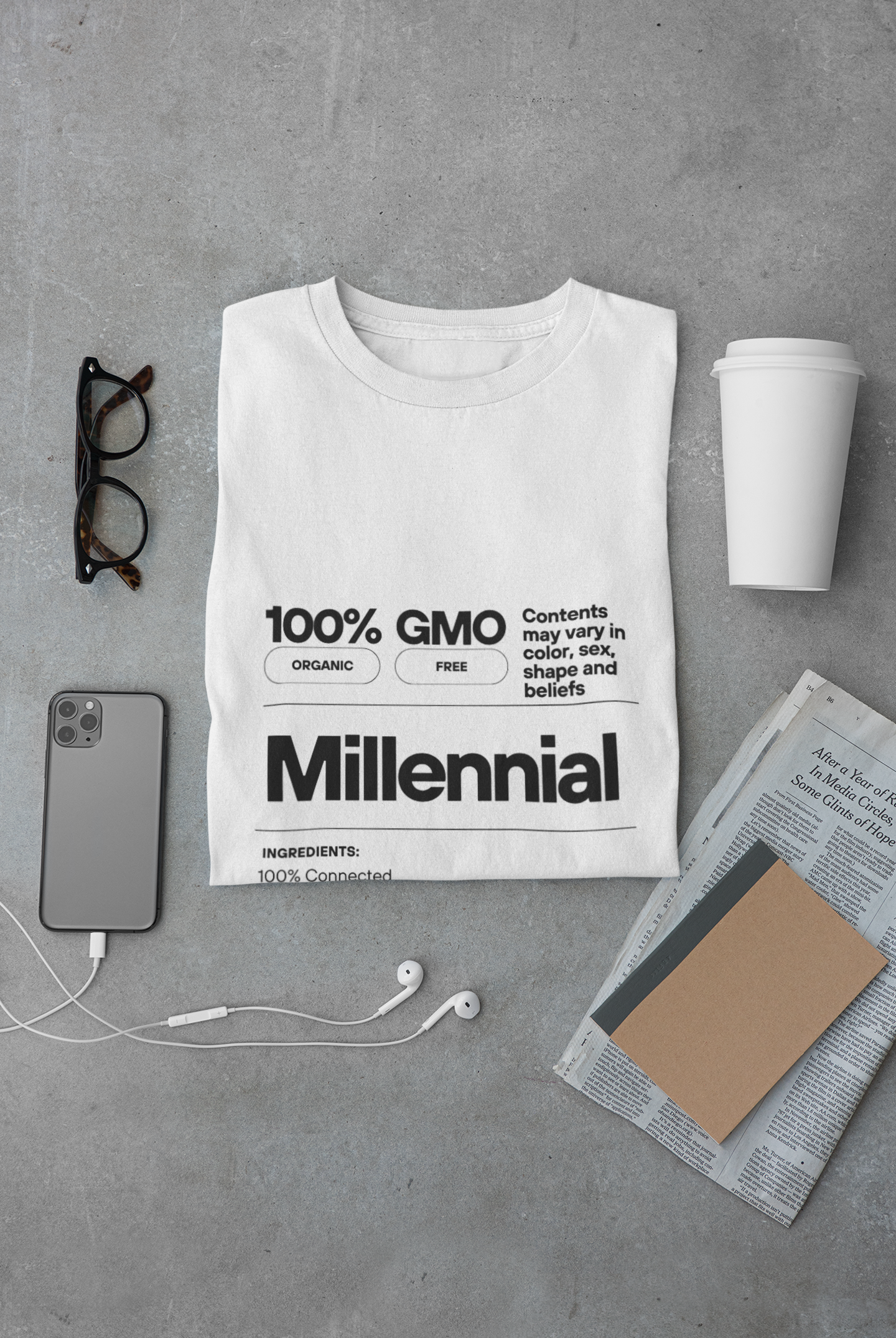 Millennial Ingredient Unisex Triblend Tee product thumbnail image Millennial Ingredient Unisex Triblend Tee product thumbnail image