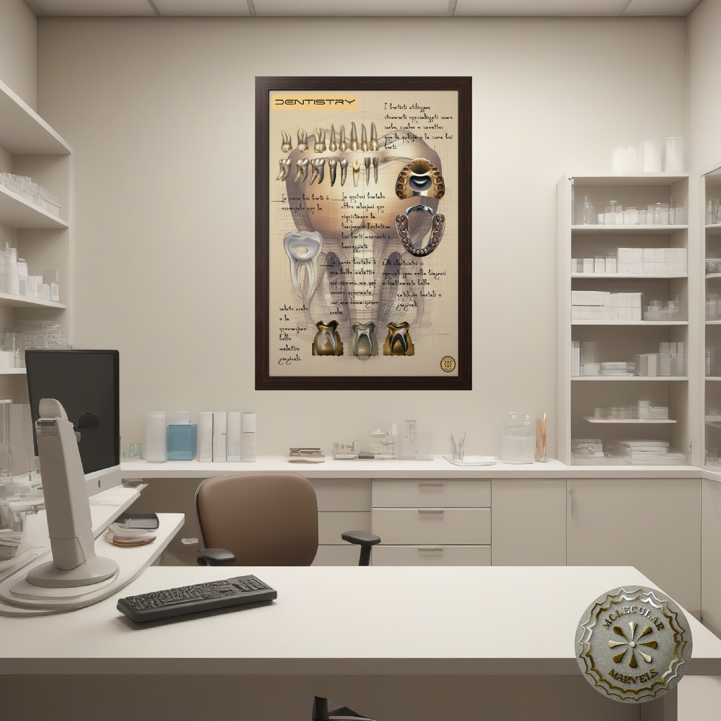 Dentistry Framed Vertical Poster - Doctor Gift - Medical gift - Dentist- Dental health- medicine specialist gift- doctor lifestyle  product thumbnail image
