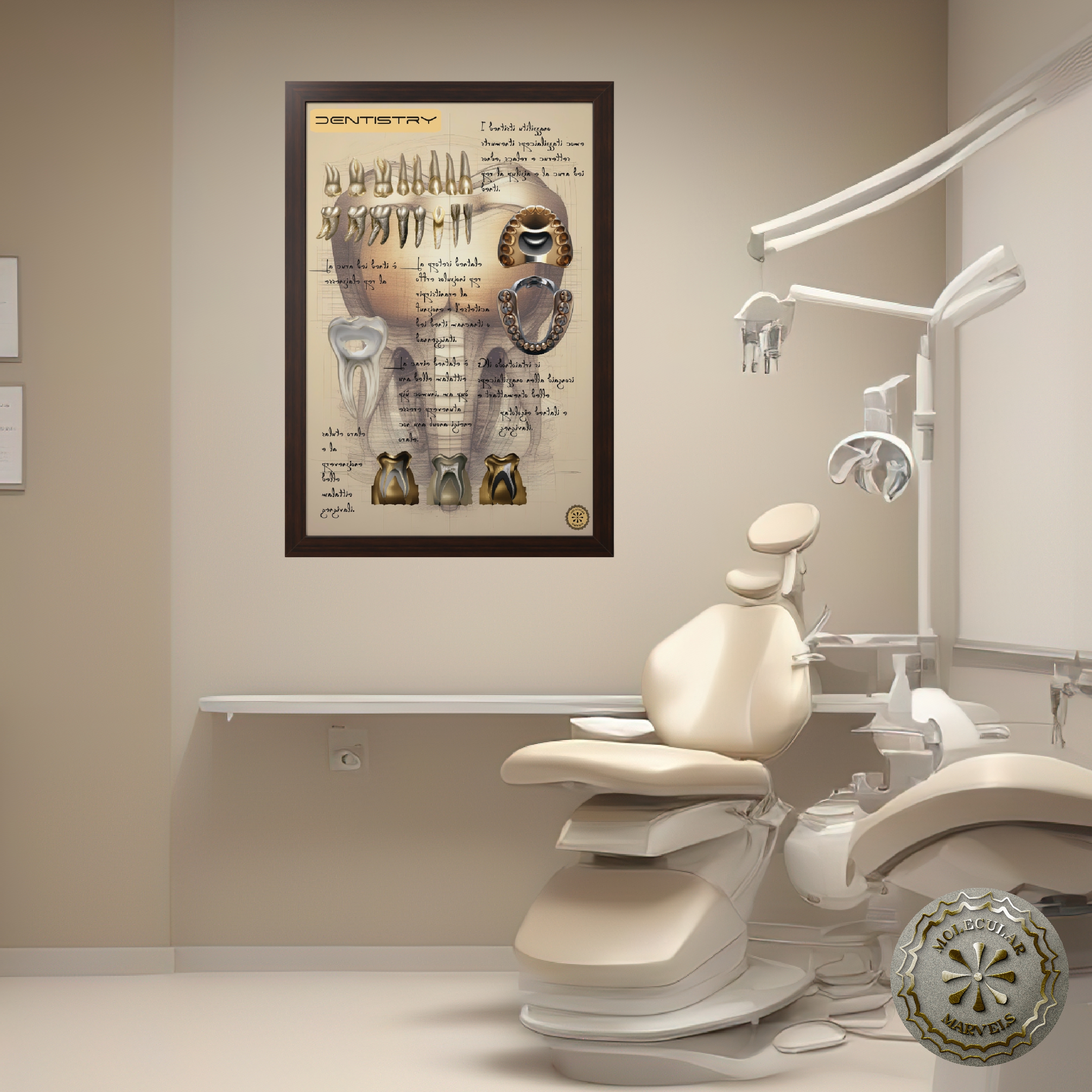 Dentistry Framed Vertical Poster - Doctor Gift - Medical gift - Dentist- Dental health- medicine specialist gift- doctor lifestyle  product thumbnail image