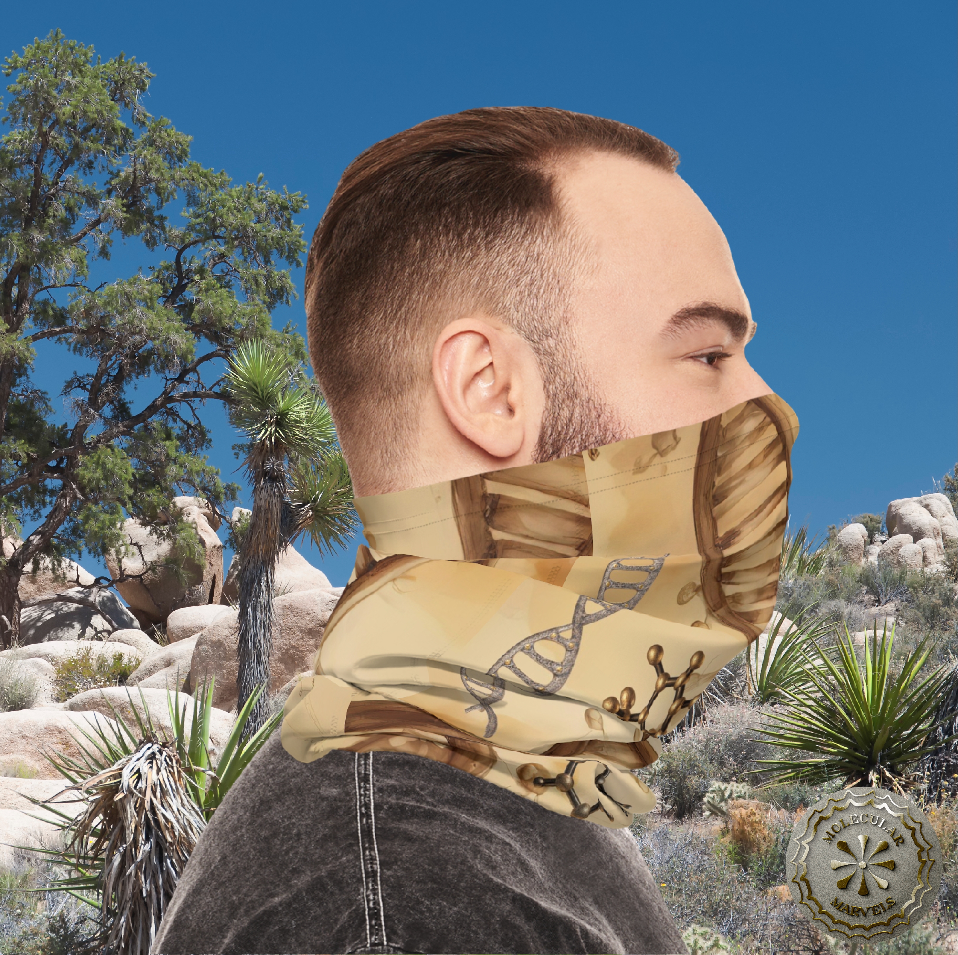 UPF 50+ DNA Renaissance style Lightweight Neck Gaiter- Biotechnology Gift- molecular biology style- science design - science vibes - biology UPF 50+ DNA Renaissance style Lightweight Neck Gaiter- Biotechnology Gift- molecular biology style- science design - science vibes - biology