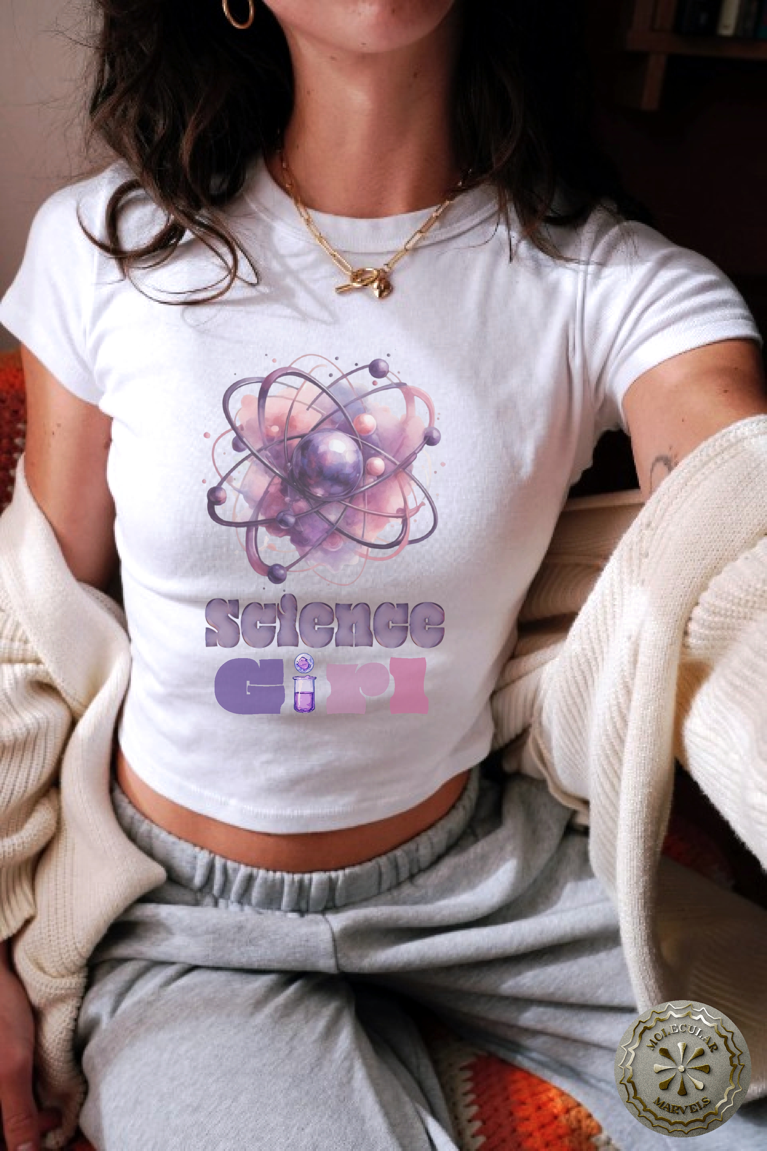 Y2k baby Tee Science girl vintage Crop top T Shirts, Women's Fitted Tee, Y2K Shirt, Trendy Top, 90s Style Tee, funny shirt product thumbnail image Y2k baby Tee Science girl vintage Crop top T Shirts, Women's Fitted Tee, Y2K Shirt, Trendy Top, 90s Style Tee, funny shirt product thumbnail image