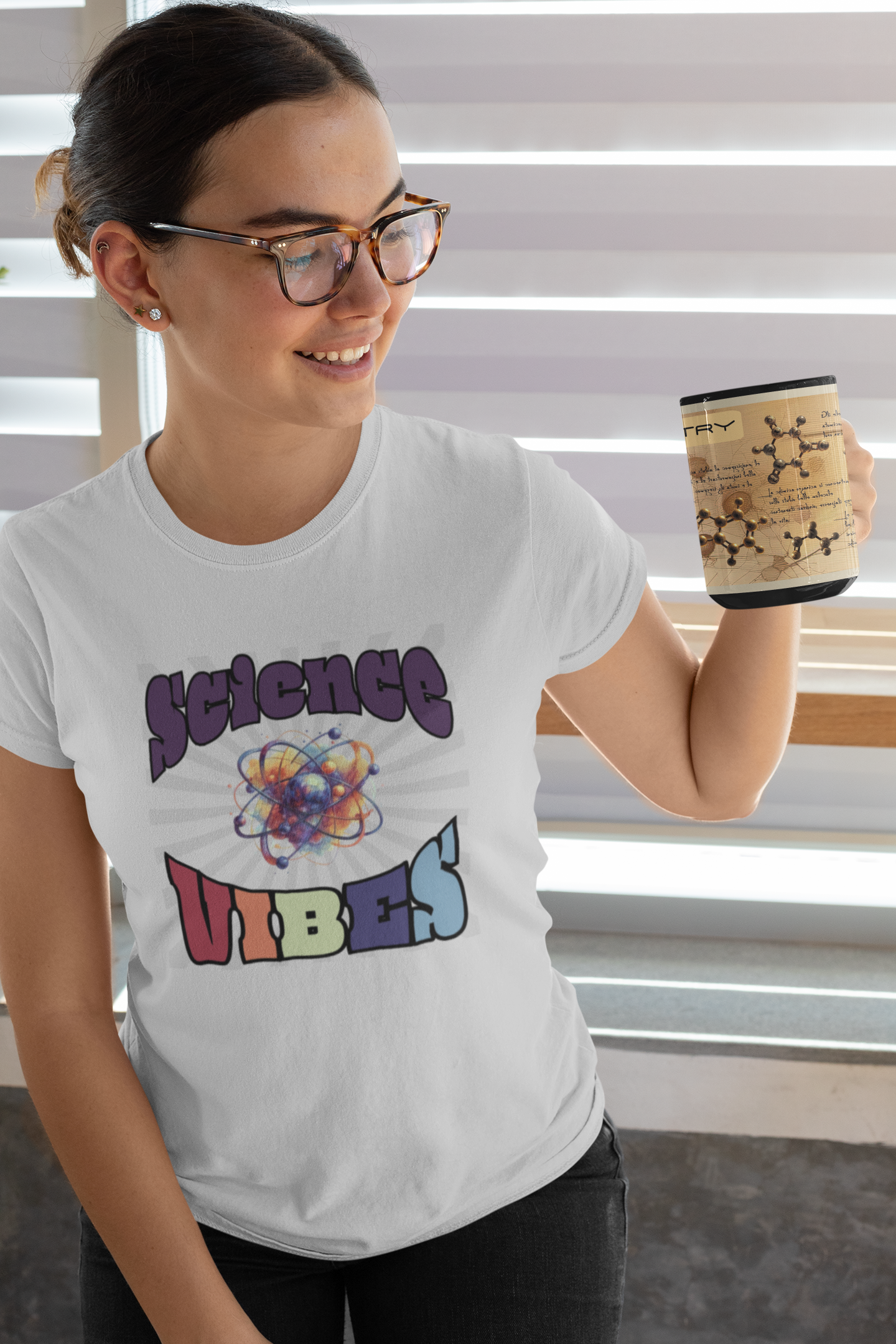 Black Ceramic Chemistry Mug - Science Lover Gift - 15oz Mug- Chemist- atomic mug- researcher gifts - molecular product thumbnail image Black Ceramic Chemistry Mug - Science Lover Gift - 15oz Mug- Chemist- atomic mug- researcher gifts - molecular product thumbnail image