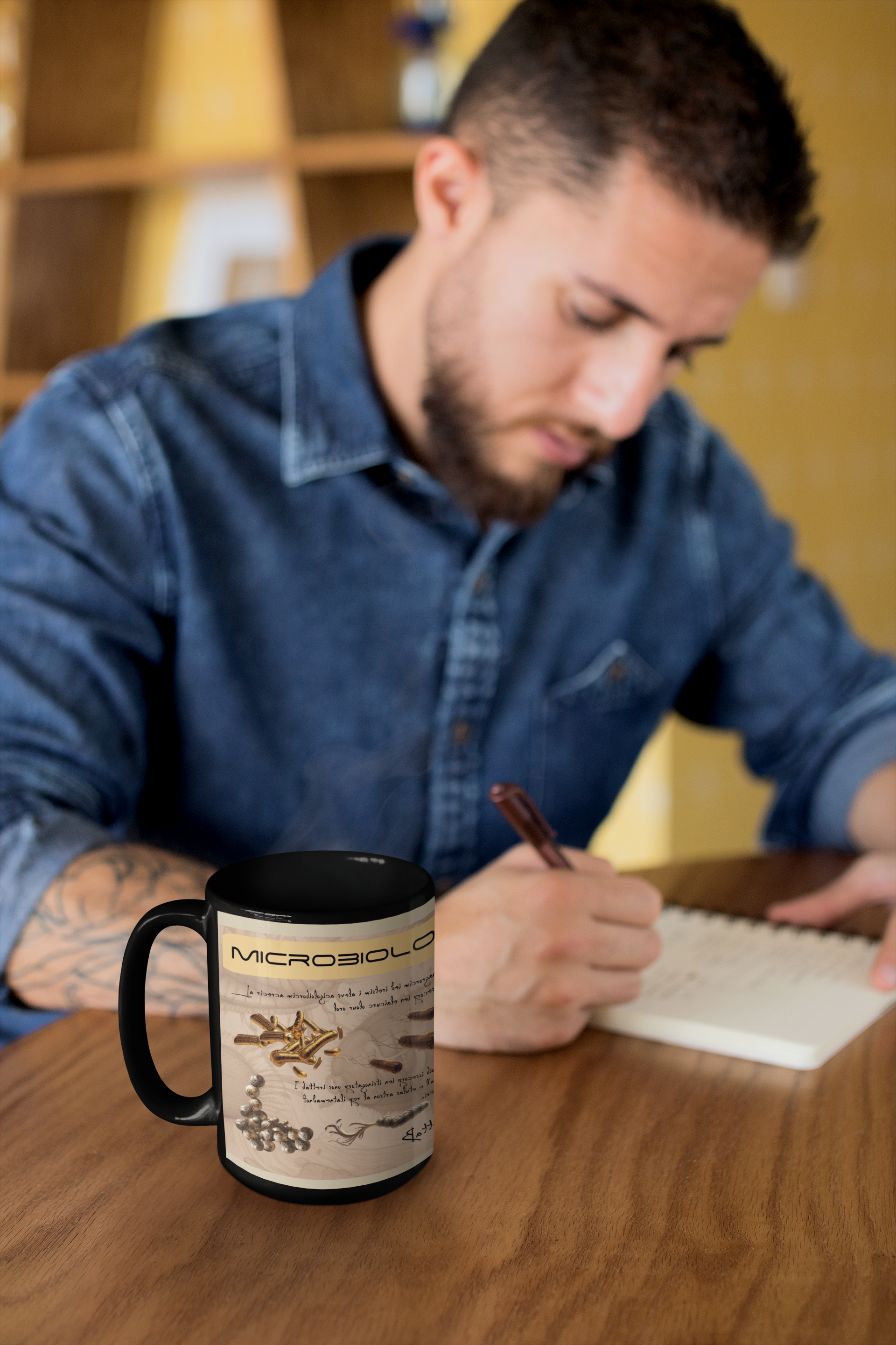 Black Ceramic Microbiology Mug - Science Lover Gift - 15oz Mug- Bacteria- Microbiologist- researcher style- Science gift -science mug product thumbnail image Black Ceramic Microbiology Mug - Science Lover Gift - 15oz Mug- Bacteria- Microbiologist- researcher style- Science gift -science mug product thumbnail image