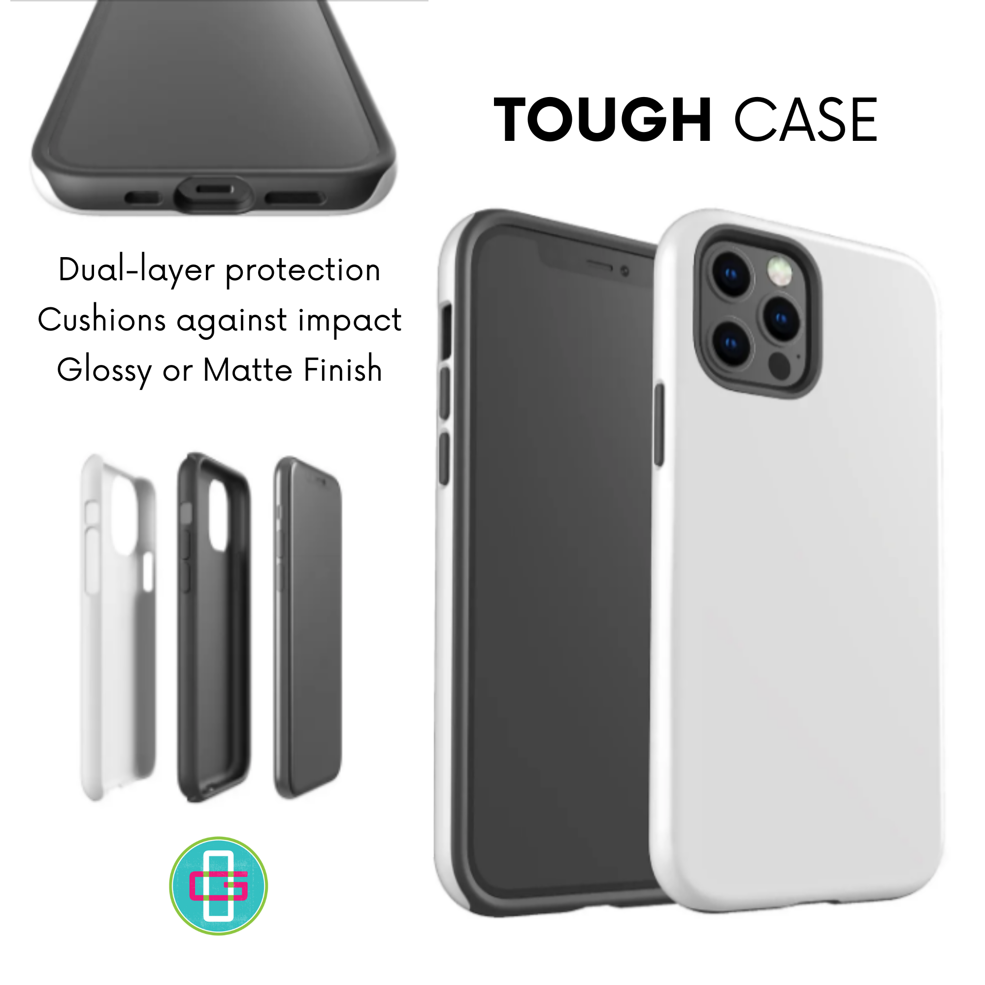 Pinky Pink Tough Phone Case for iPhone 16 Case, iPhone 15 14 13 12 11 XR XS 8, All iPhone Models MagSafe Tough Case Coquette Phone Case product thumbnail image