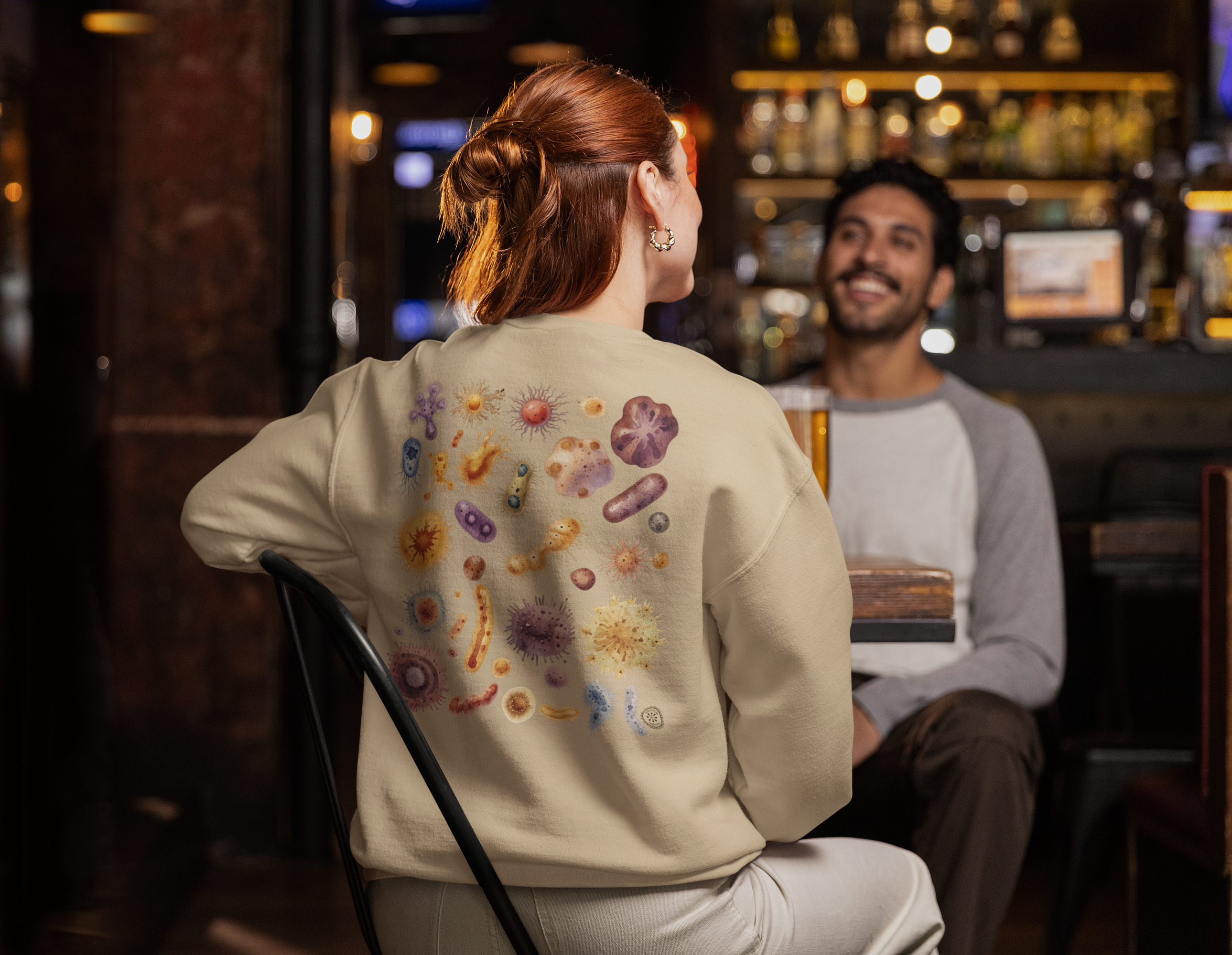 Microbiology Sweatshirt for microbiologist, microorganism clothes lab life style, apparel for biologist and scientist, laboratory  product thumbnail image