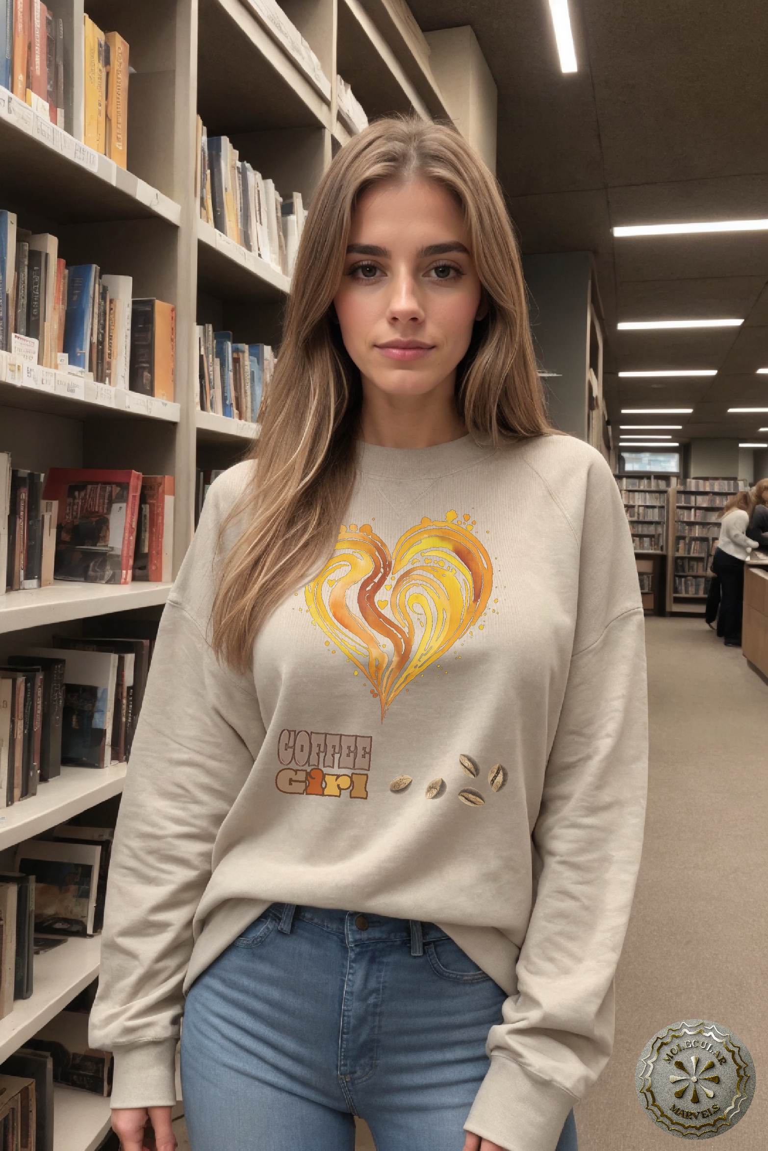 Coffee Girl Crewneck Sweatshirt Caffeine lover, coffee lover, coffee style, gift for girls, gift for her product thumbnail image Coffee Girl Crewneck Sweatshirt Caffeine lover, coffee lover, coffee style, gift for girls, gift for her product thumbnail image