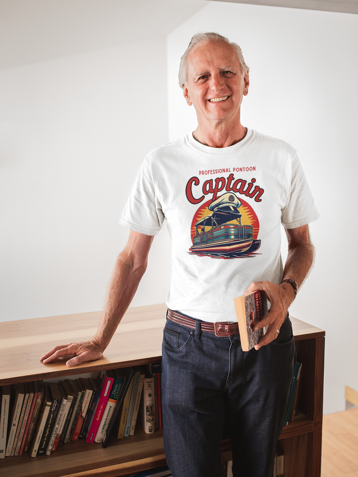 Professional Pontoon Captain Moisture Wicking Tee, Boat Captain T-Shirt, Nautical Shirt, Lake Lover Gift, Boating Apparel product thumbnail image Professional Pontoon Captain Moisture Wicking Tee, Boat Captain T-Shirt, Nautical Shirt, Lake Lover Gift, Boating Apparel product thumbnail image