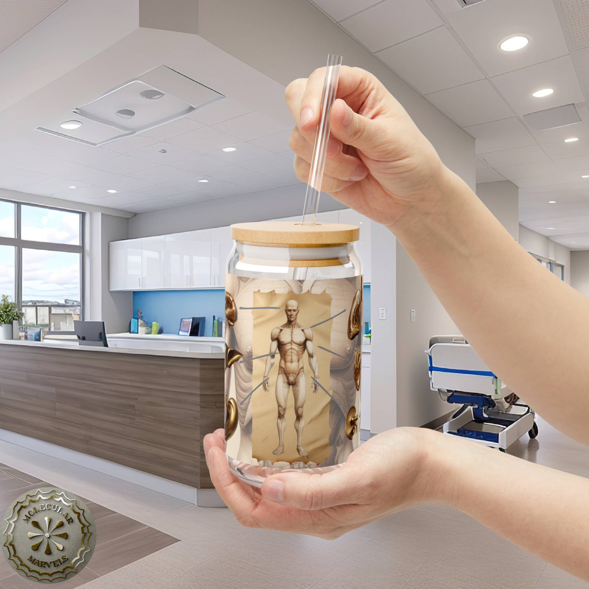 Medicine Sipper Glass, 16oz, ideal for cold Drinks- Medical Gift- Doctor style- medical design - medicine vibes- physician - student product thumbnail image Medicine Sipper Glass, 16oz, ideal for cold Drinks- Medical Gift- Doctor style- medical design - medicine vibes- physician - student product thumbnail image