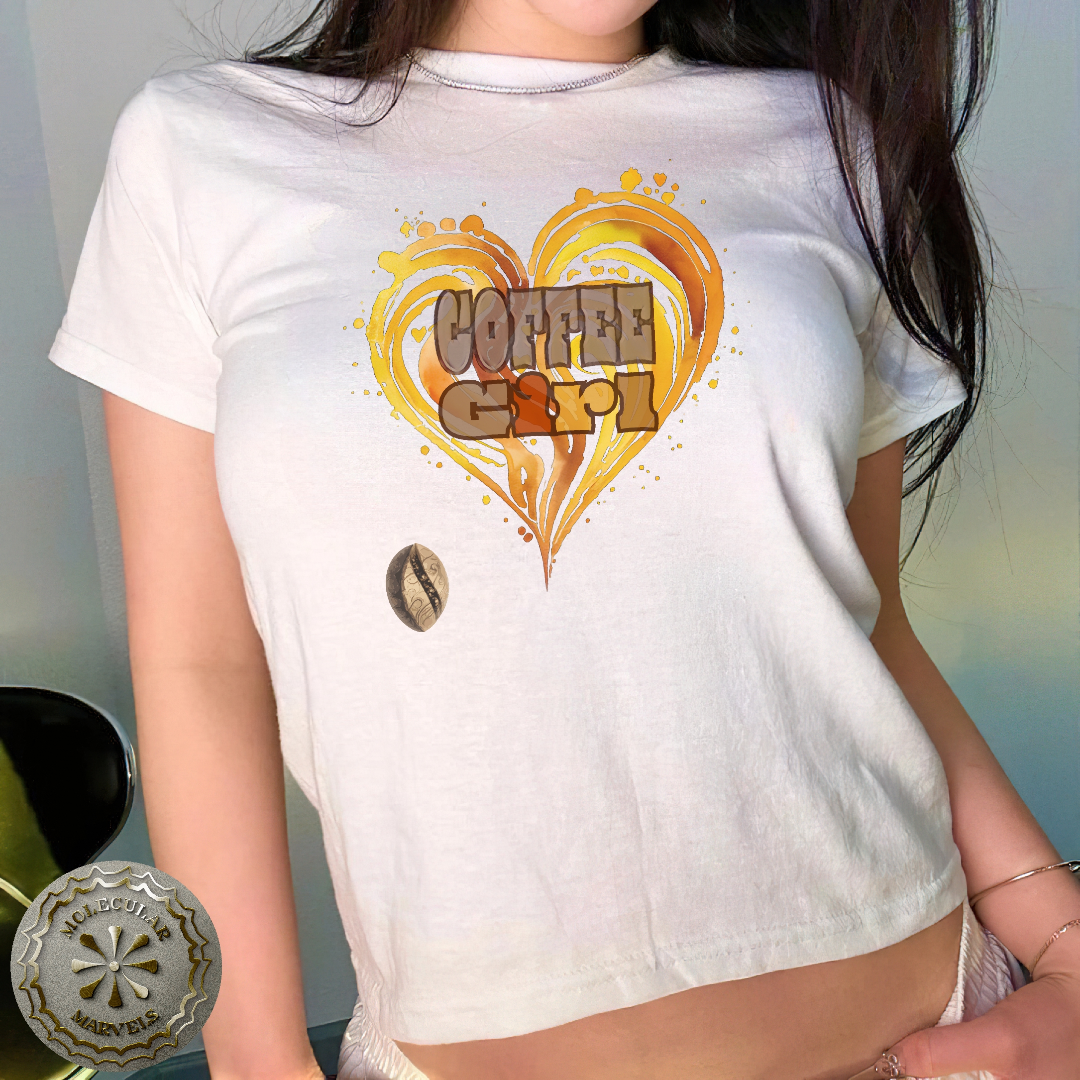 Y2k baby Tee Coffee girl vintage Crop top T Shirts, Women's Fitted Tee, Y2K Shirt, Trendy Top, 90s Style Tee, funny shirt Y2k baby Tee Coffee girl vintage Crop top T Shirts, Women's Fitted Tee, Y2K Shirt, Trendy Top, 90s Style Tee, funny shirt