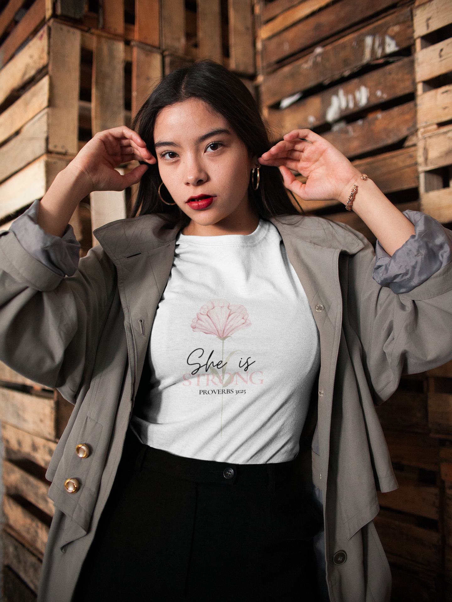 She is Strong Women's Tee product thumbnail image She is Strong Women's Tee product thumbnail image