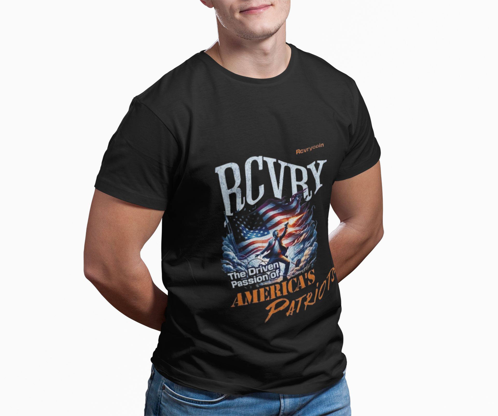 RCVRY Patriotic Crypto T-Shirt product thumbnail image