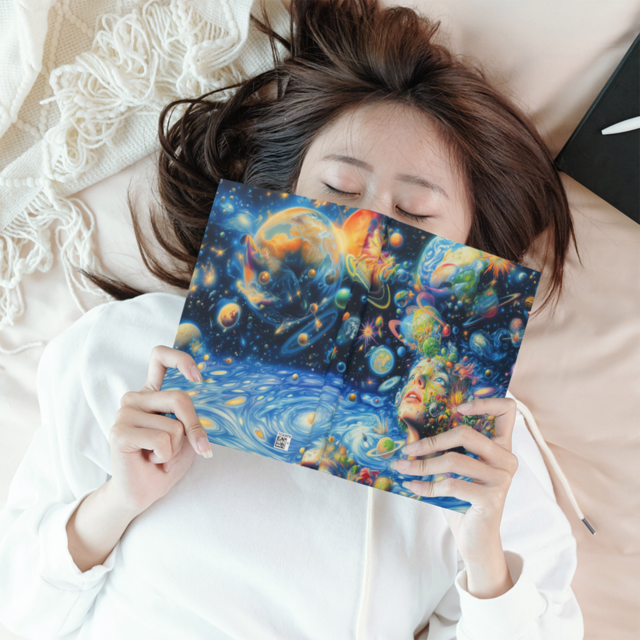 Psychedelic Art Hardcover Journal Notebook with Aesthetic Design Like Visual Poetry & Creativity Psychedelic Art Hardcover Journal Notebook with Aesthetic Design Like Visual Poetry & Creativity