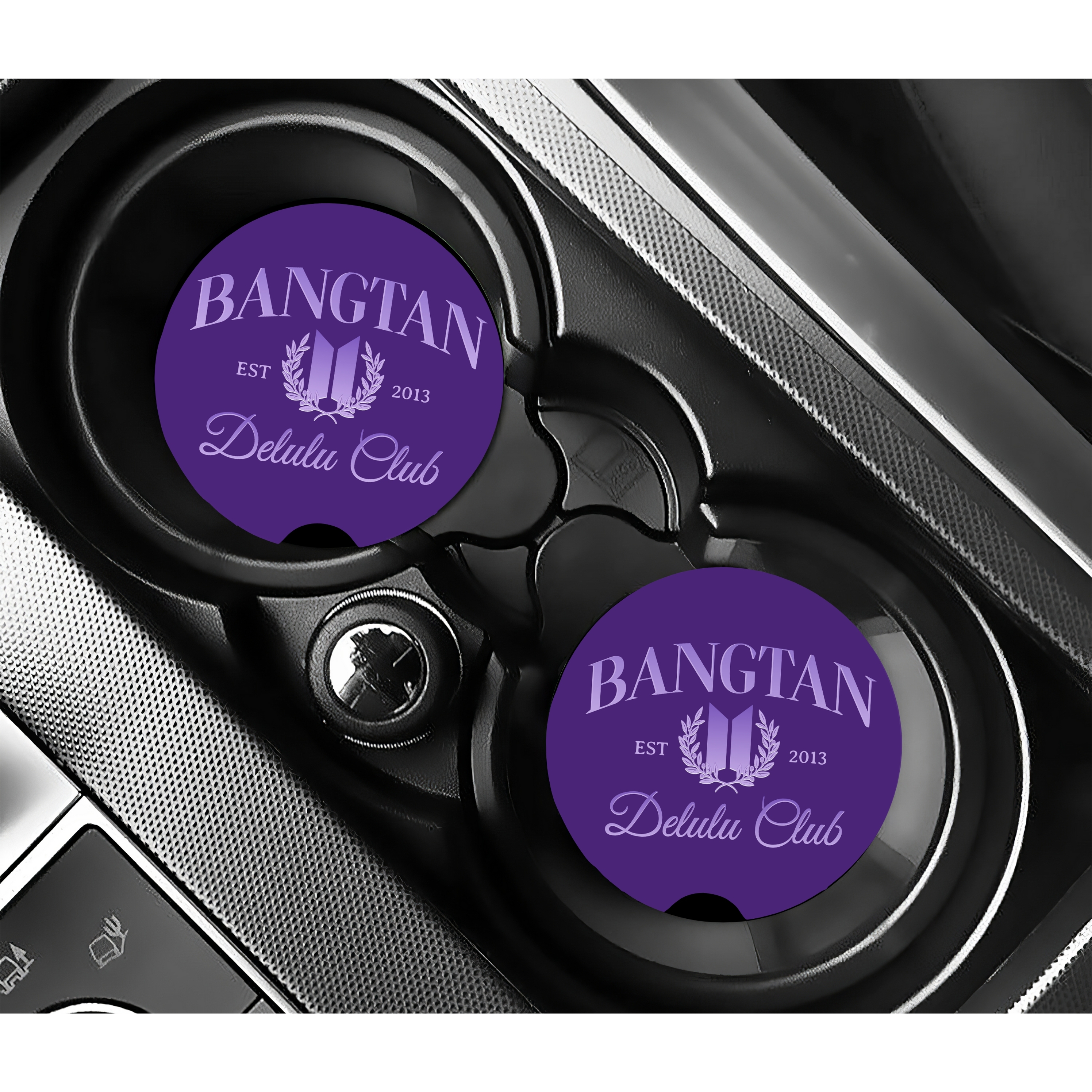 Bangtan Soapstone Car Coaster, Designed for ARMY by ARMY product thumbnail image Bangtan Soapstone Car Coaster, Designed for ARMY by ARMY product thumbnail image