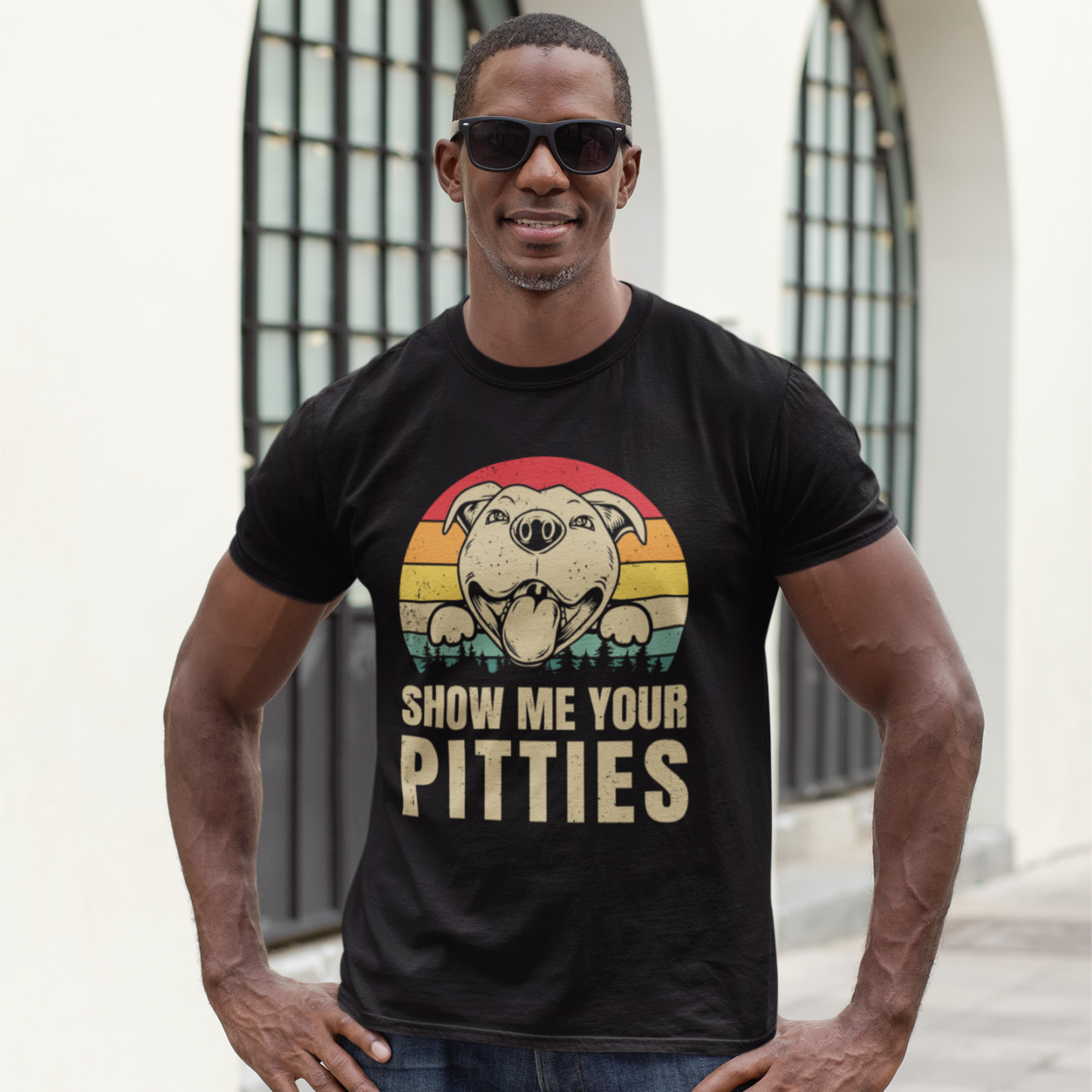 Show Me Your Pitties Unisex Softstyle T-Shirt - Fun Pet Lover Tee Show Me Your Pitties Unisex Softstyle T-Shirt - Fun Pet Lover Tee