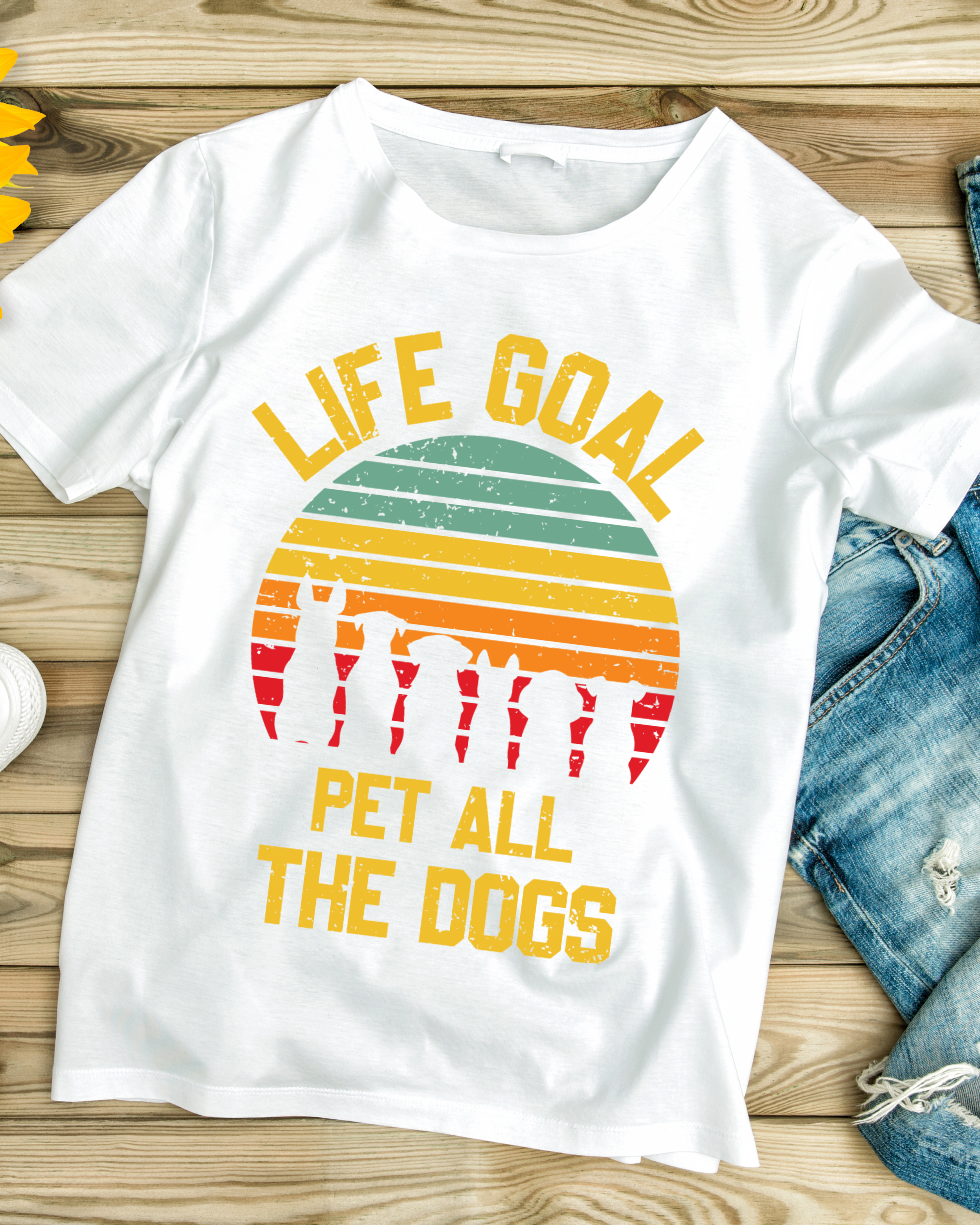  Life Goal Unisex Softstyle T-Shirt - Fun Pet Lover Tee product thumbnail image