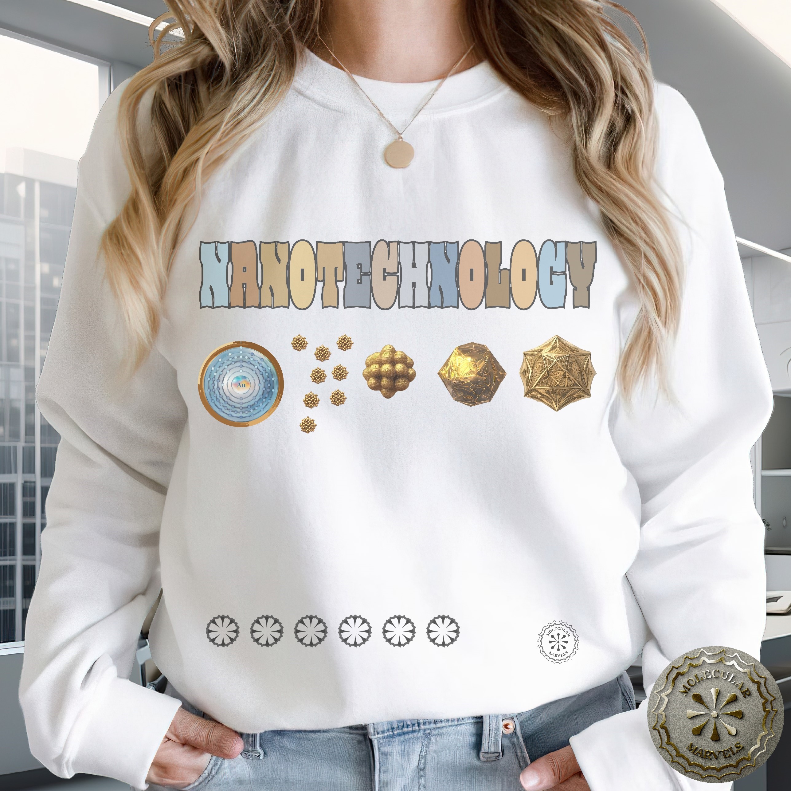 Nanotechnology Unisex Heavy Blend™ Crewneck Sweatshirt- Nanoscience gifts- nanoparticles clothing- nanotechnology - gold nanoparticles Nanotechnology Unisex Heavy Blend™ Crewneck Sweatshirt- Nanoscience gifts- nanoparticles clothing- nanotechnology - gold nanoparticles
