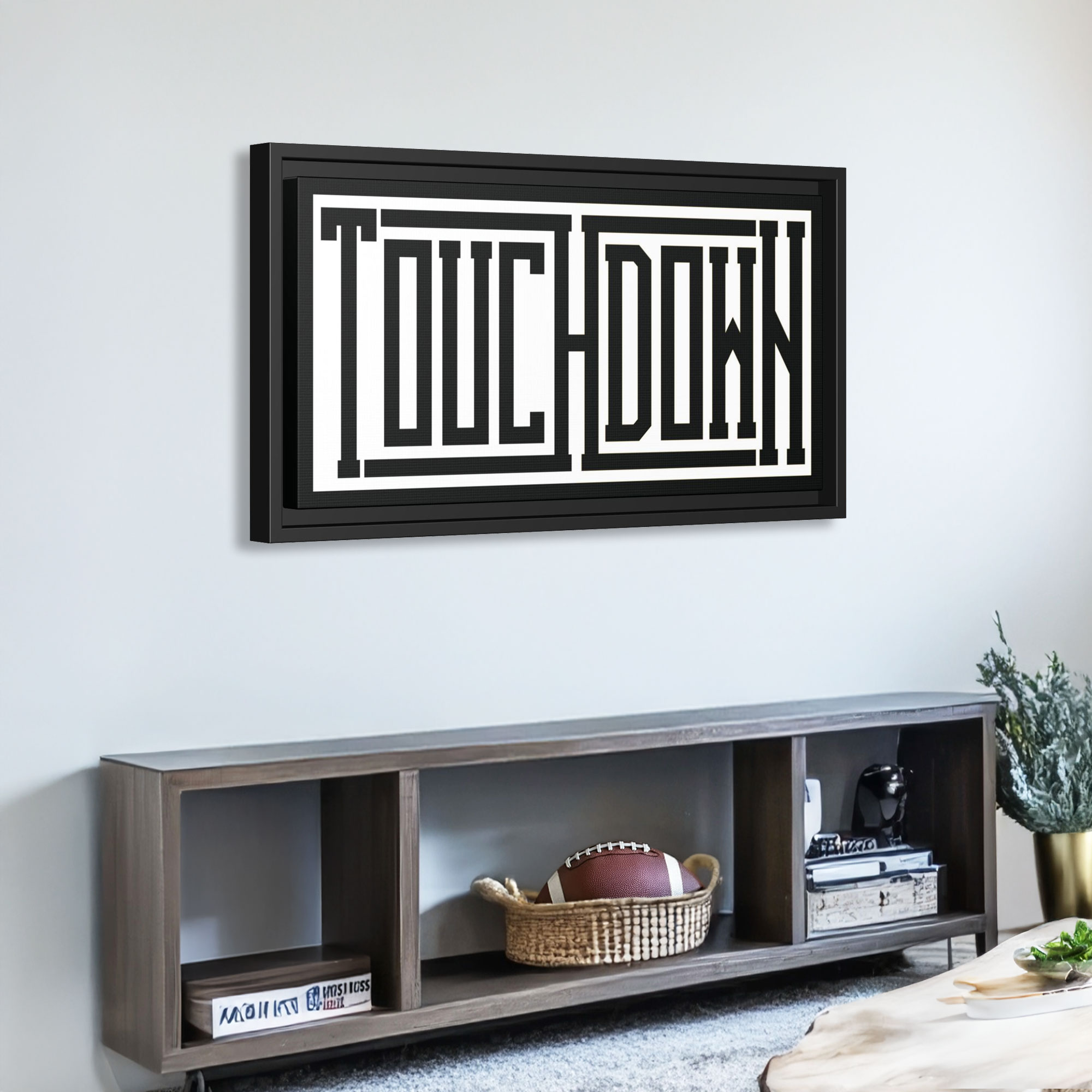TOUCHDOWN Framed Canvas Art TOUCHDOWN Framed Canvas Art