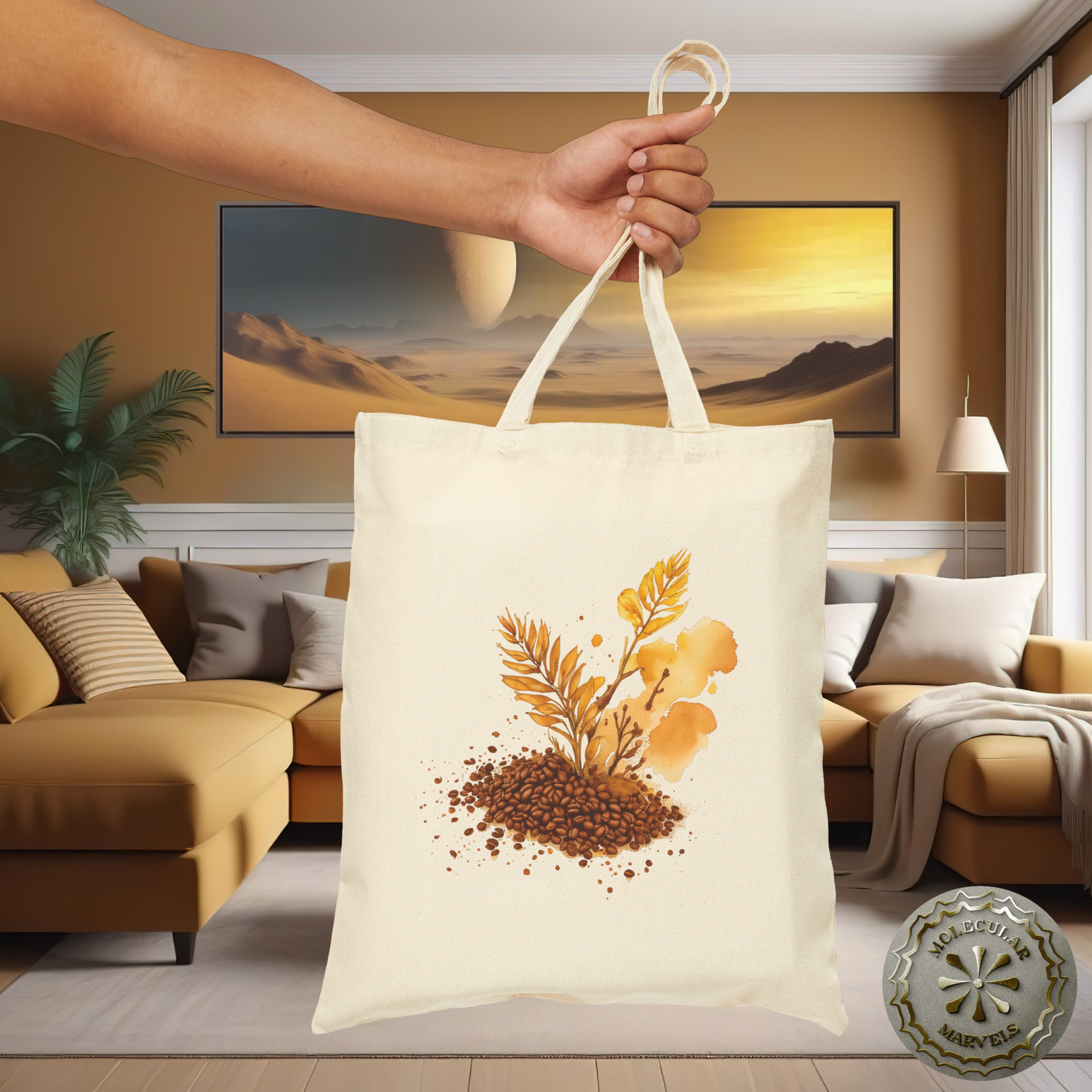 Coffee Girl Personalized Canvas Tote Bag, TWO SIDES printed, caffeine Tote Bag, Birthday gift for her, for mom, mom's day gift, product thumbnail image Coffee Girl Personalized Canvas Tote Bag, TWO SIDES printed, caffeine Tote Bag, Birthday gift for her, for mom, mom's day gift, product thumbnail image