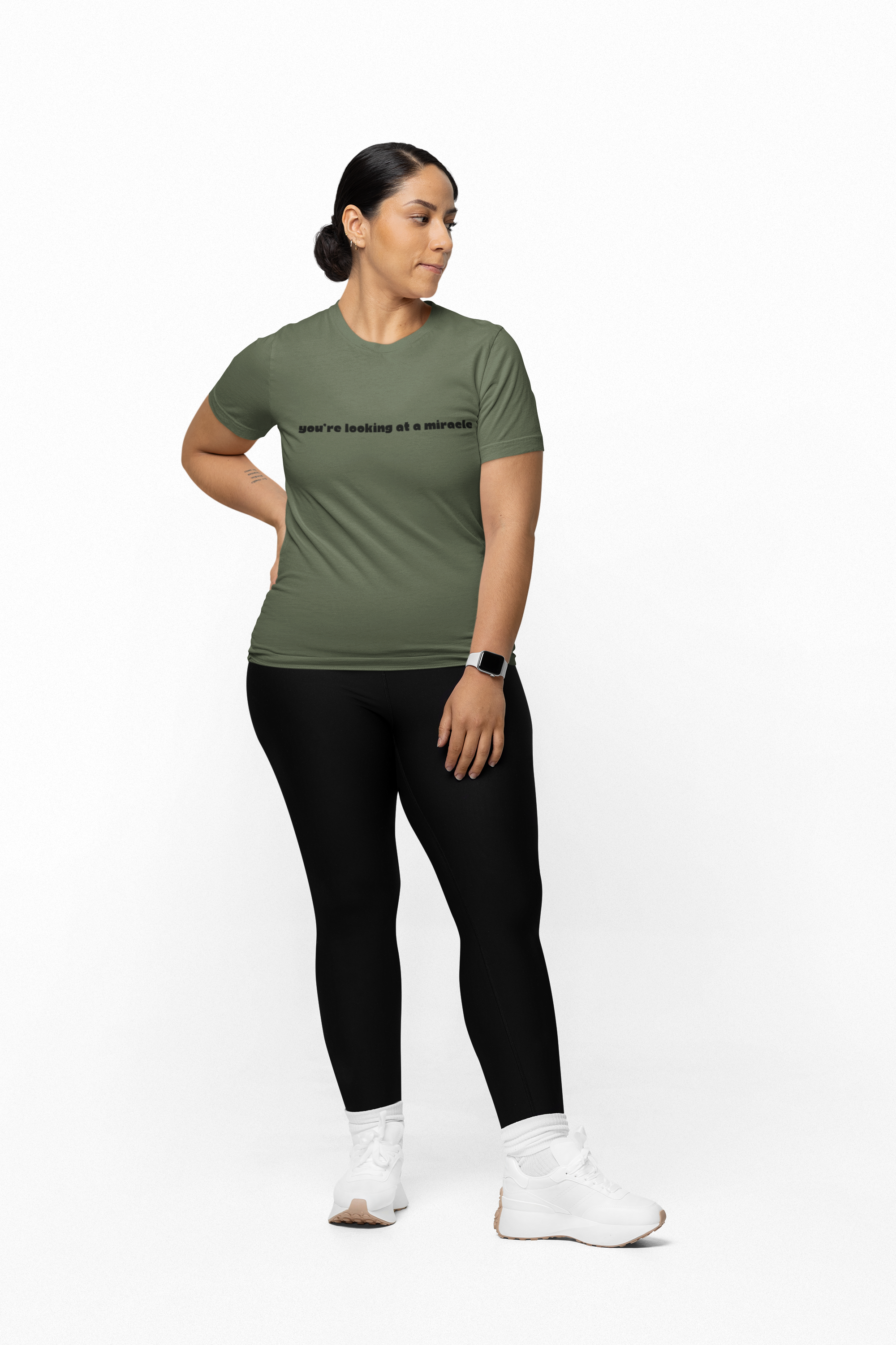 You're Looking at A Miracle Unisex T-shirt product thumbnail image You're Looking at A Miracle Unisex T-shirt product thumbnail image