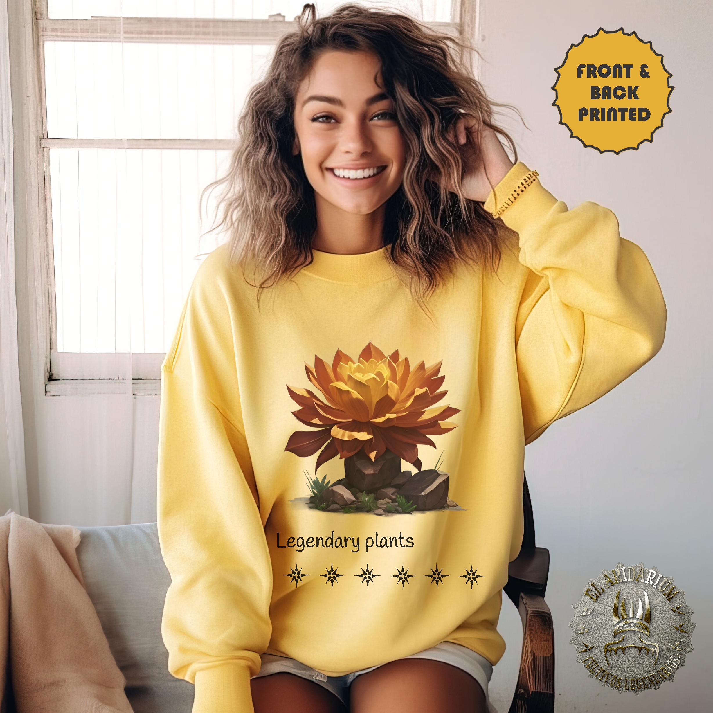 Cactus Oasis Garment-Dyed Unisex Sweatshirt, Arid Plants, Cactus Dreams, arid flora, desert style, Arid Elegance, Aridarium, arid flora Cactus Oasis Garment-Dyed Unisex Sweatshirt, Arid Plants, Cactus Dreams, arid flora, desert style, Arid Elegance, Aridarium, arid flora