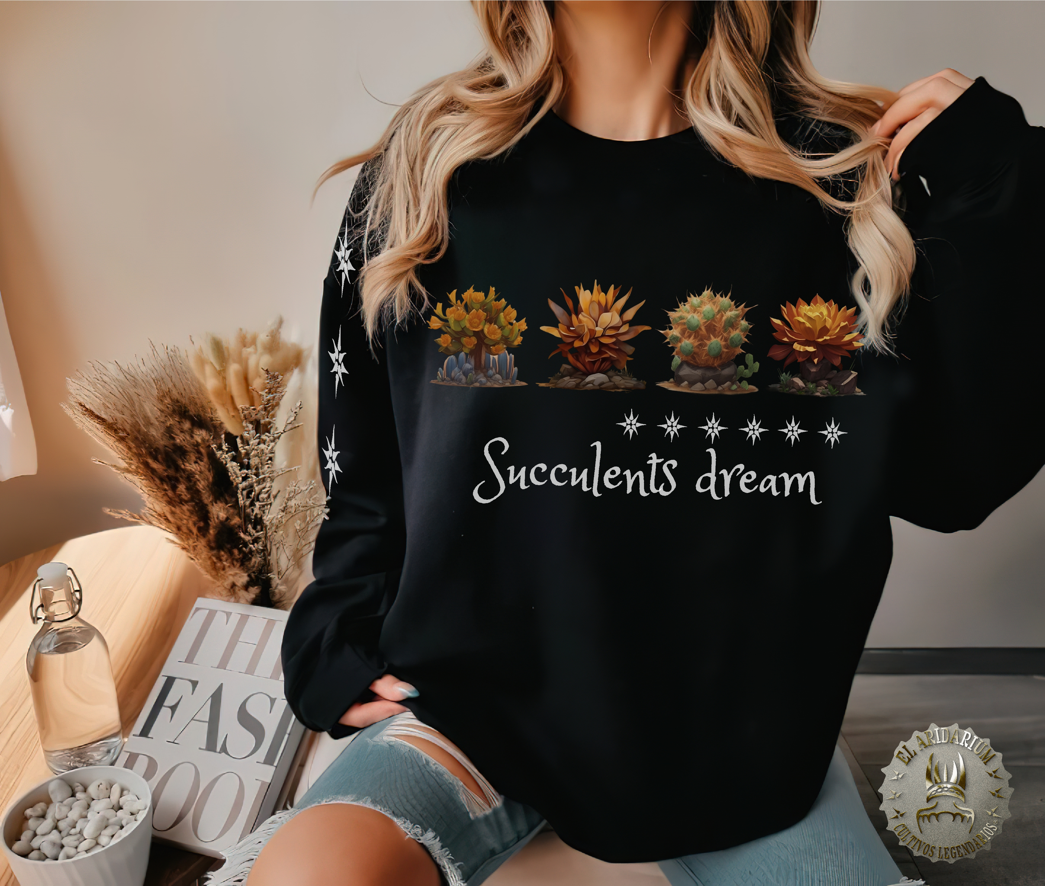 Succulents Dream Unisex Heavy Blend™ Crewneck Sweatshirt Arid Plants, Cactus Dreams, arid flora, desert style, Arid Elegance Succulents Dream Unisex Heavy Blend™ Crewneck Sweatshirt Arid Plants, Cactus Dreams, arid flora, desert style, Arid Elegance
