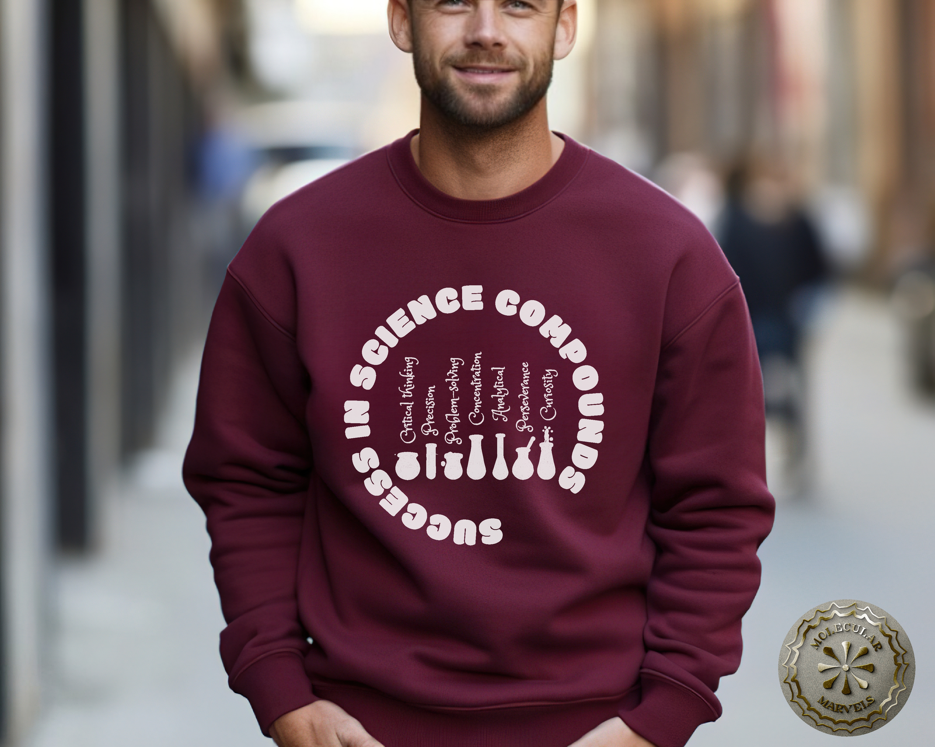 Sweatshirt Science Success, student gift, science vibes, lab life, science style student, chemistry style, laboratory apparel product thumbnail image Sweatshirt Science Success, student gift, science vibes, lab life, science style student, chemistry style, laboratory apparel product thumbnail image