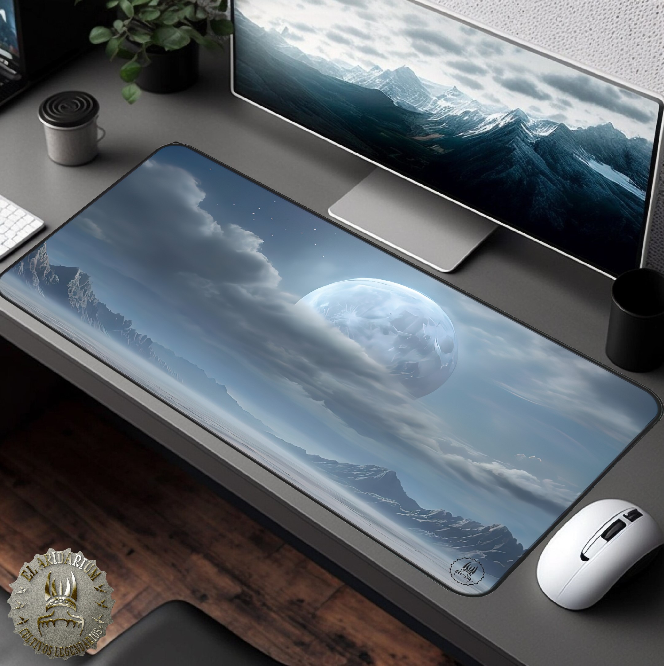 Desk Mat Otherworldly fantasy, Alien desertic landscape- desertic planet, cosmic desert, fantastical landscape Desk Mat Otherworldly fantasy, Alien desertic landscape- desertic planet, cosmic desert, fantastical landscape