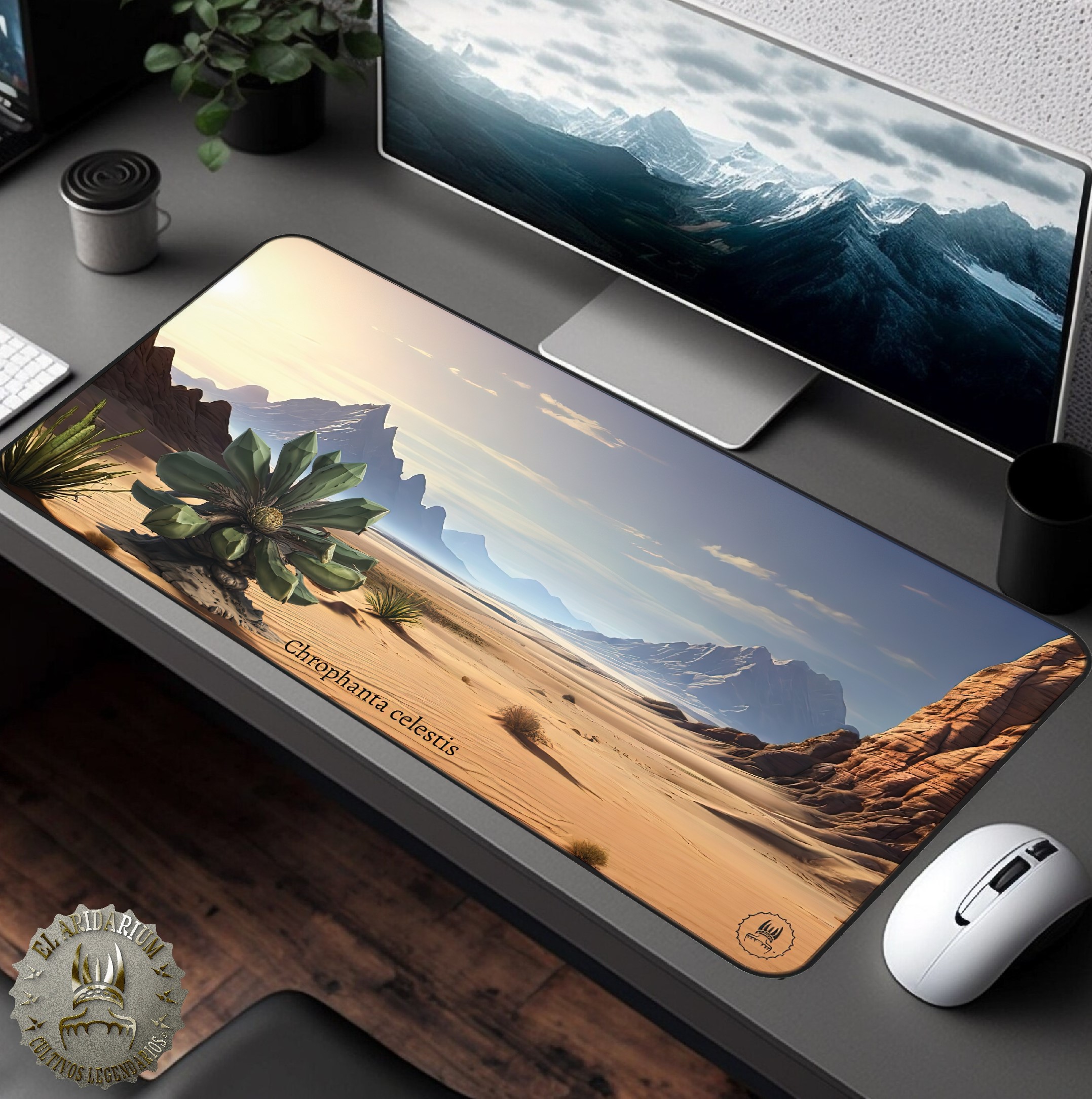 Desk Mat Otherworldly fantasy plants, Alien desertic landscape- desertic planet, cosmic desert, fantastical landscape, alien arid plants Desk Mat Otherworldly fantasy plants, Alien desertic landscape- desertic planet, cosmic desert, fantastical landscape, alien arid plants