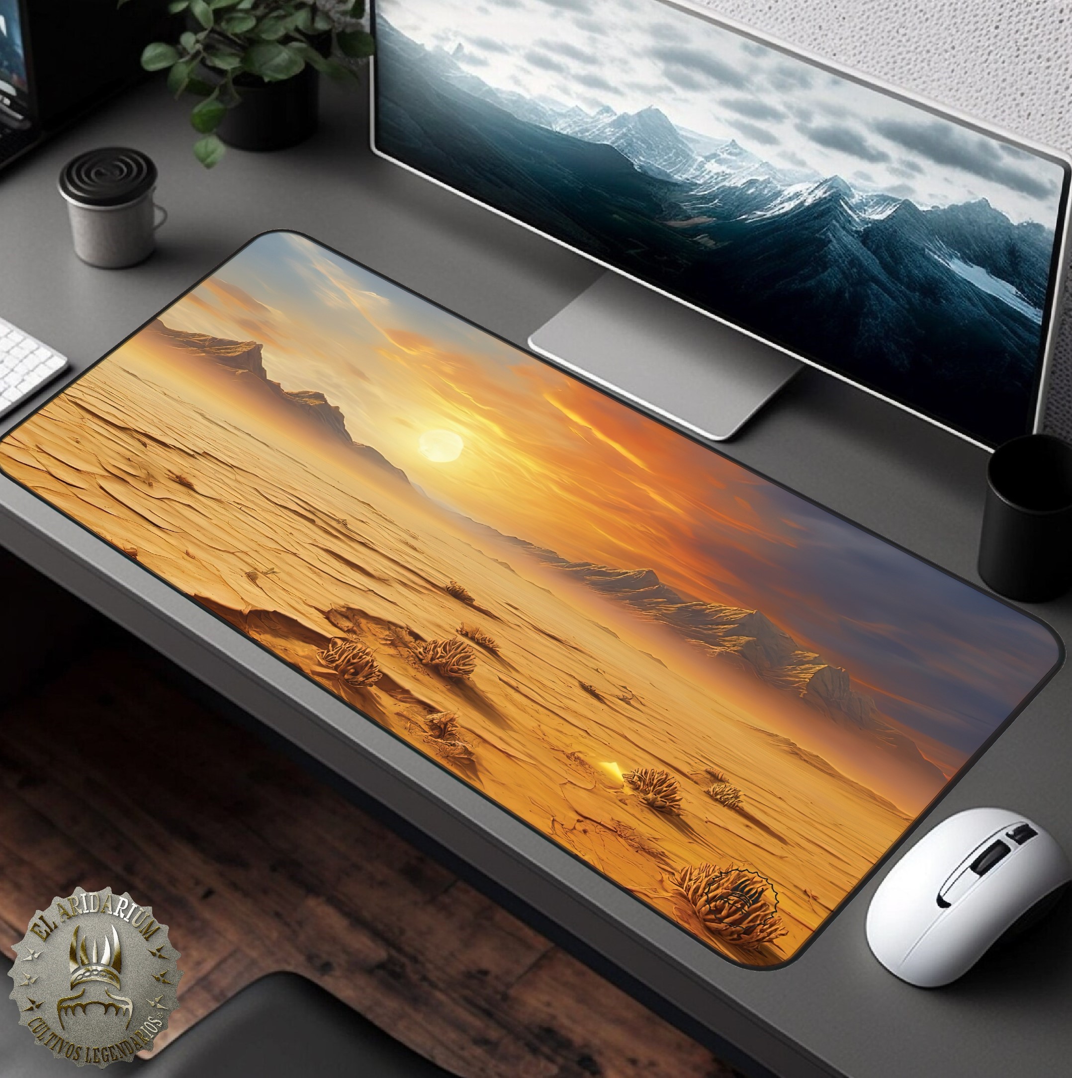 Desk Mat Otherworldly fantasy, Alien desertic landscape- desertic planet, cosmic desert, fantastical landscape Desk Mat Otherworldly fantasy, Alien desertic landscape- desertic planet, cosmic desert, fantastical landscape