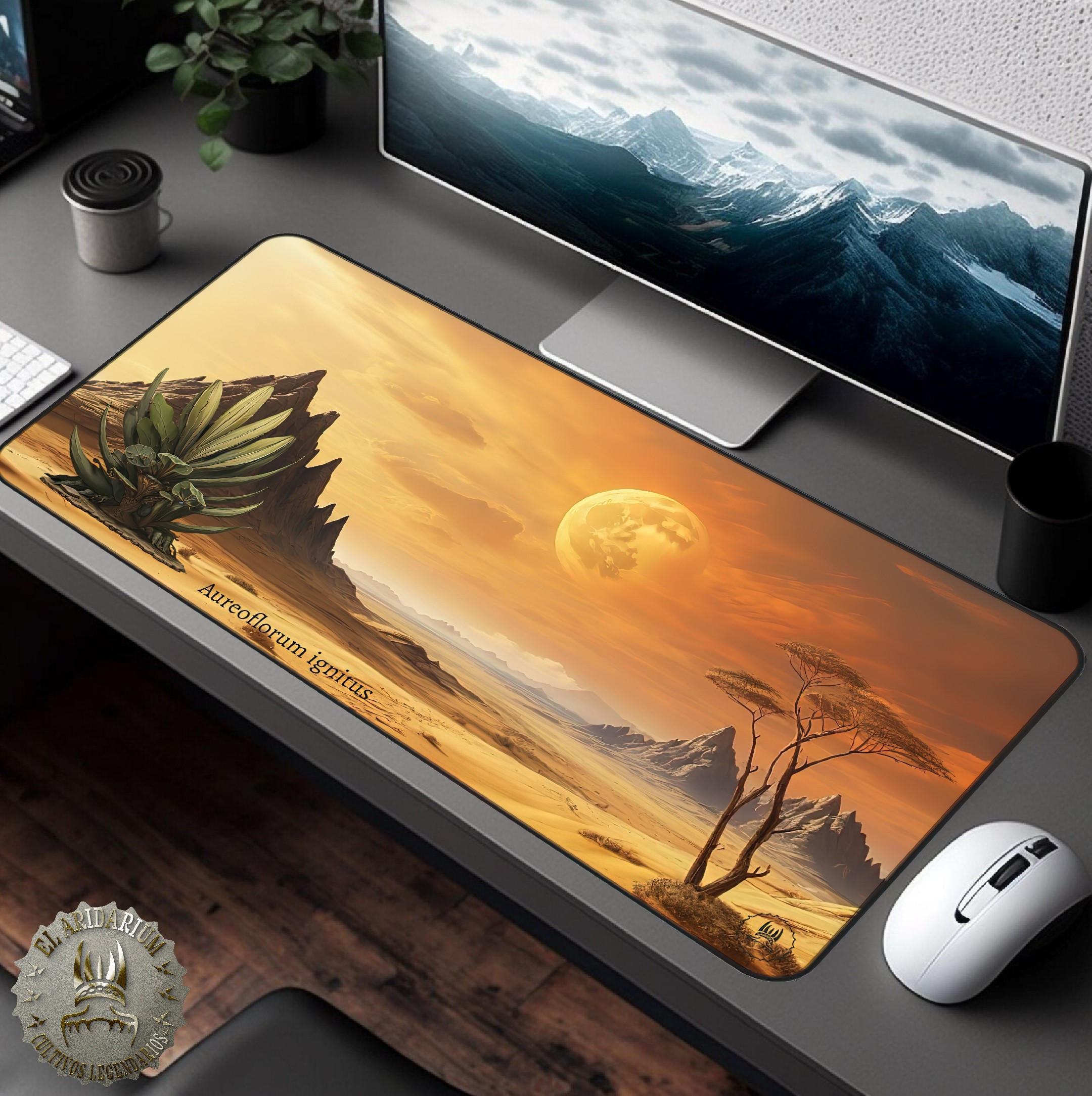 Desk Mat Otherworldly fantasy plants, Alien desertic landscape- desertic planet, cosmic desert, fantastical landscape, alien arid plants Desk Mat Otherworldly fantasy plants, Alien desertic landscape- desertic planet, cosmic desert, fantastical landscape, alien arid plants