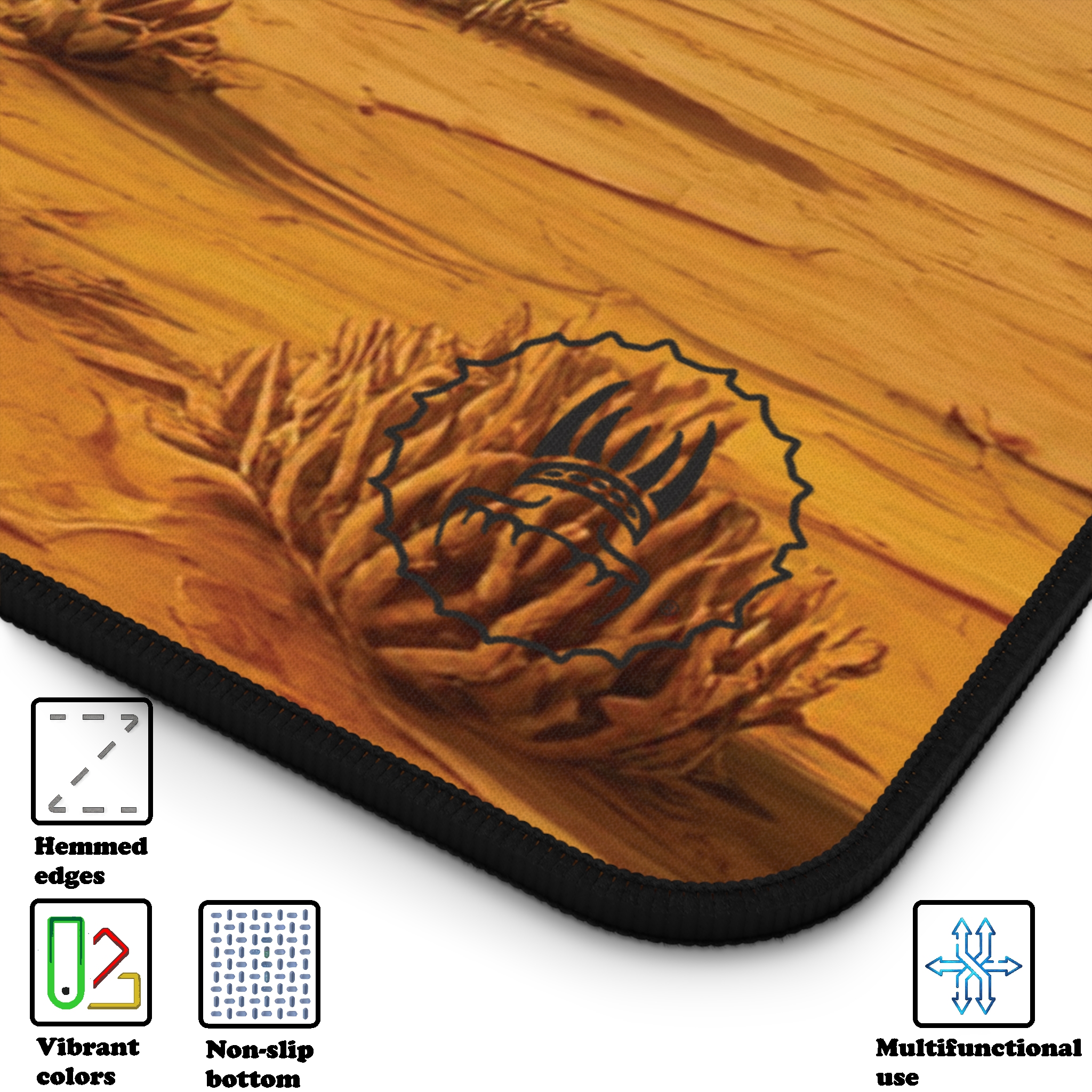 Desk Mat Otherworldly fantasy, Alien desertic landscape- desertic planet, cosmic desert, fantastical landscape product thumbnail image Desk Mat Otherworldly fantasy, Alien desertic landscape- desertic planet, cosmic desert, fantastical landscape product thumbnail image