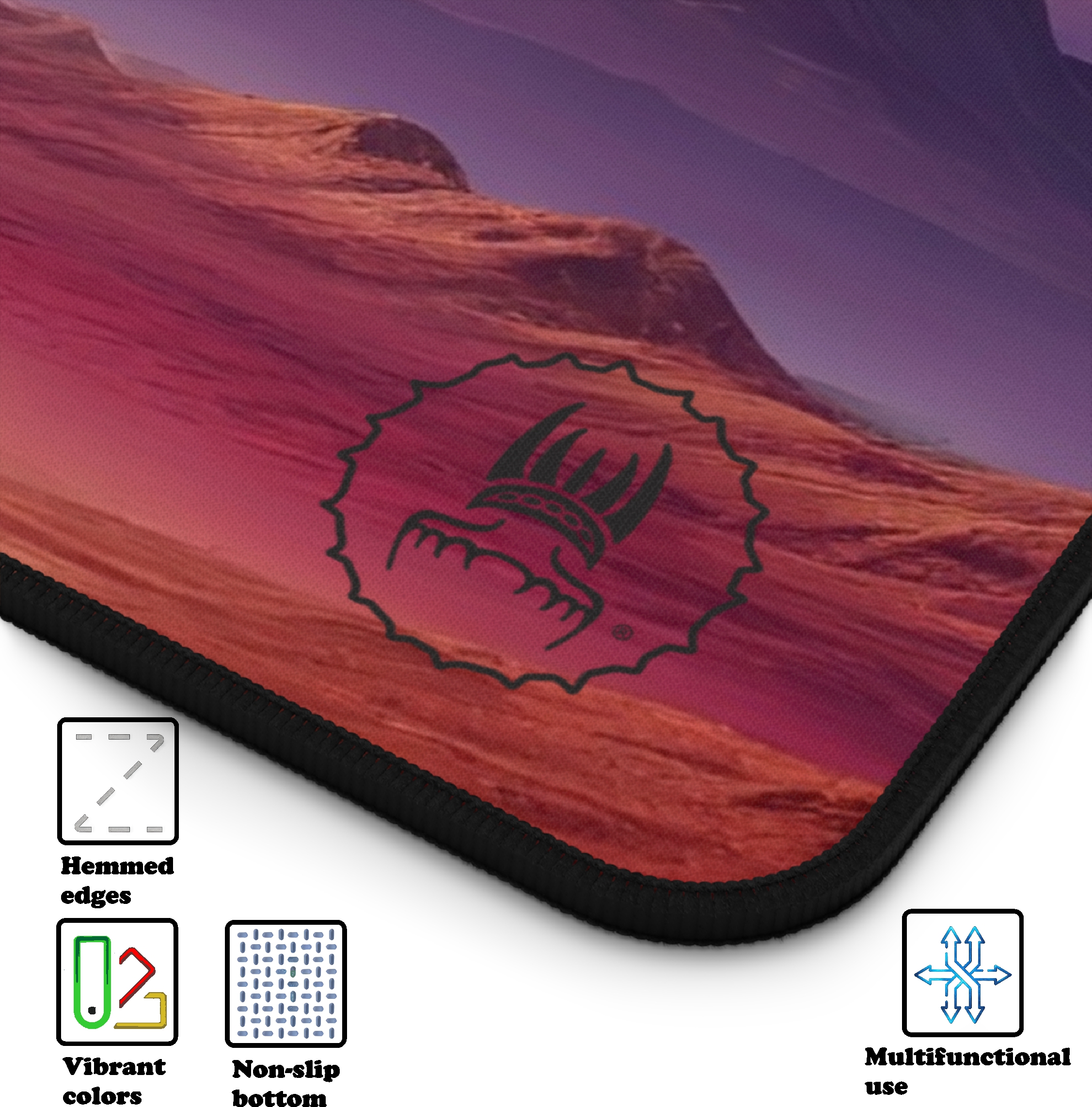 Desk Mat Otherworldly fantasy, Alien desertic landscape- desertic planet, cosmic desert, fantastical landscape product thumbnail image Desk Mat Otherworldly fantasy, Alien desertic landscape- desertic planet, cosmic desert, fantastical landscape product thumbnail image