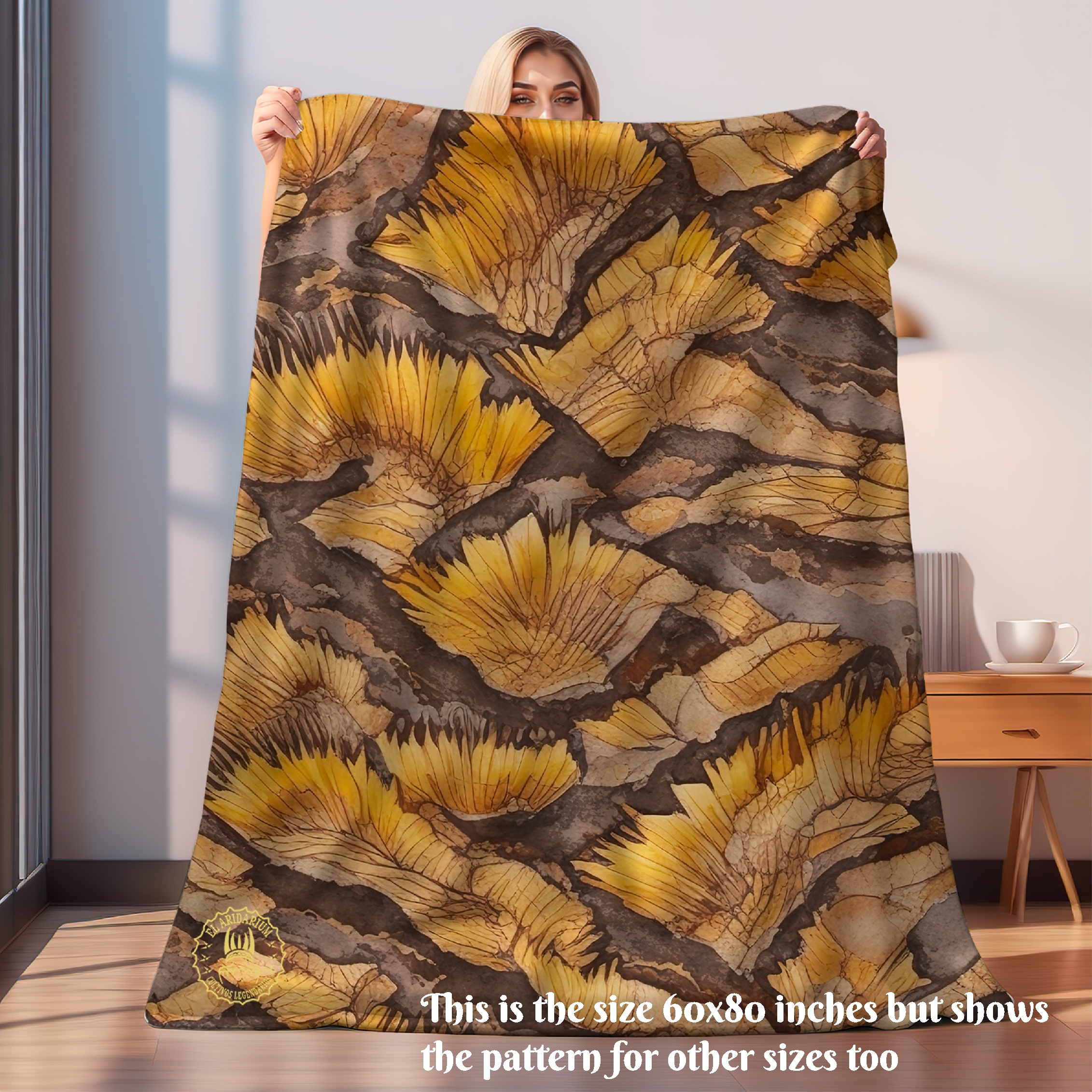 Desert dreams Velveteen Plush Blanket- Cactus Dreams- Desert landscape -botanical - succulent plants- cactus- arid plants