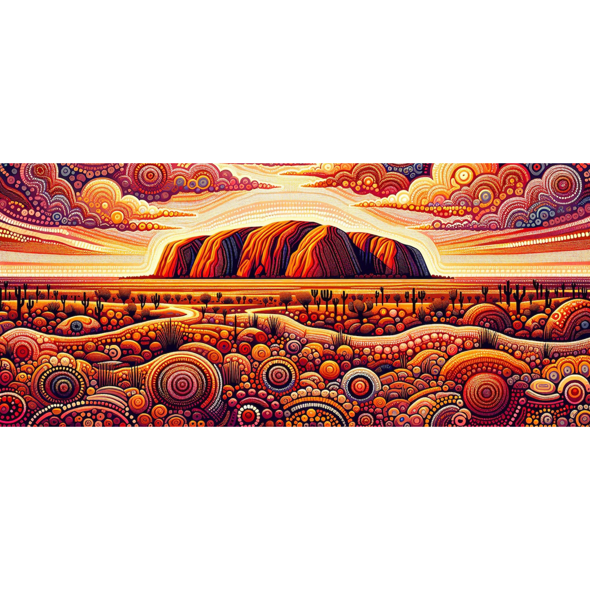 AU 11oz Mug - Uluru Dot Art-Inspired – Ceramic Coffee/Tea Cup product thumbnail image AU 11oz Mug - Uluru Dot Art-Inspired – Ceramic Coffee/Tea Cup product thumbnail image