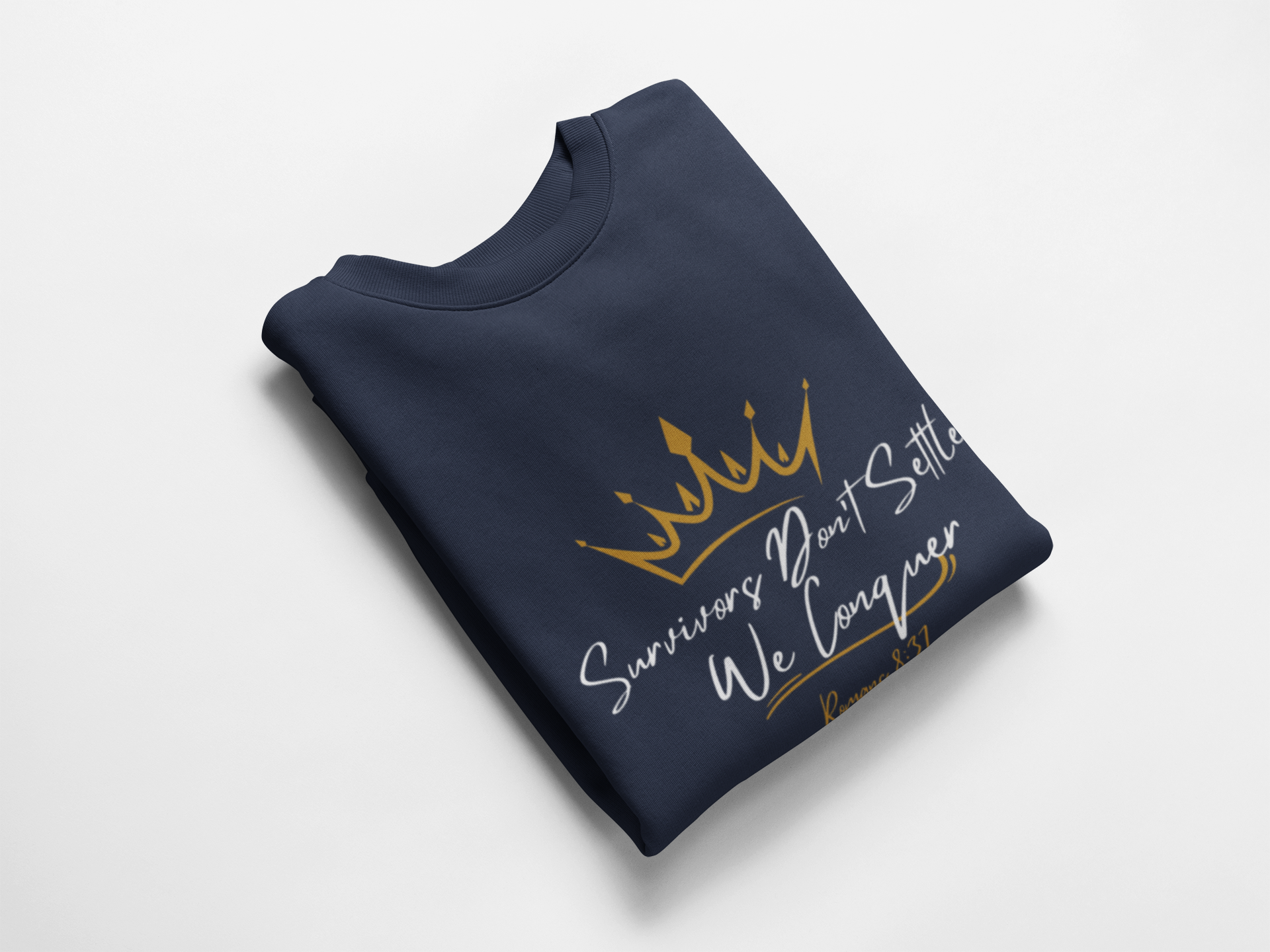Survivors Conquer Unisex Sweatshirt product thumbnail image Survivors Conquer Unisex Sweatshirt product thumbnail image