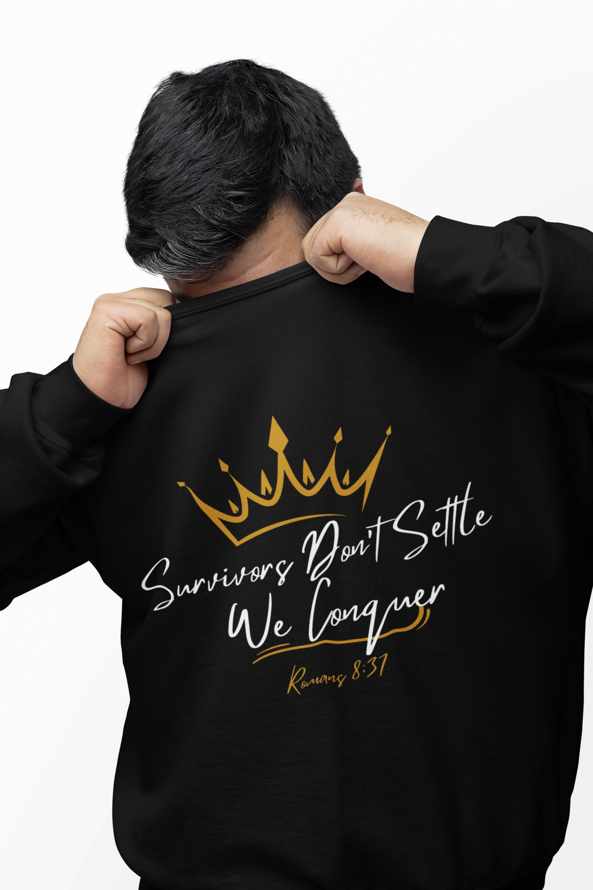 Survivors Conquer Unisex Sweatshirt product thumbnail image Survivors Conquer Unisex Sweatshirt product thumbnail image
