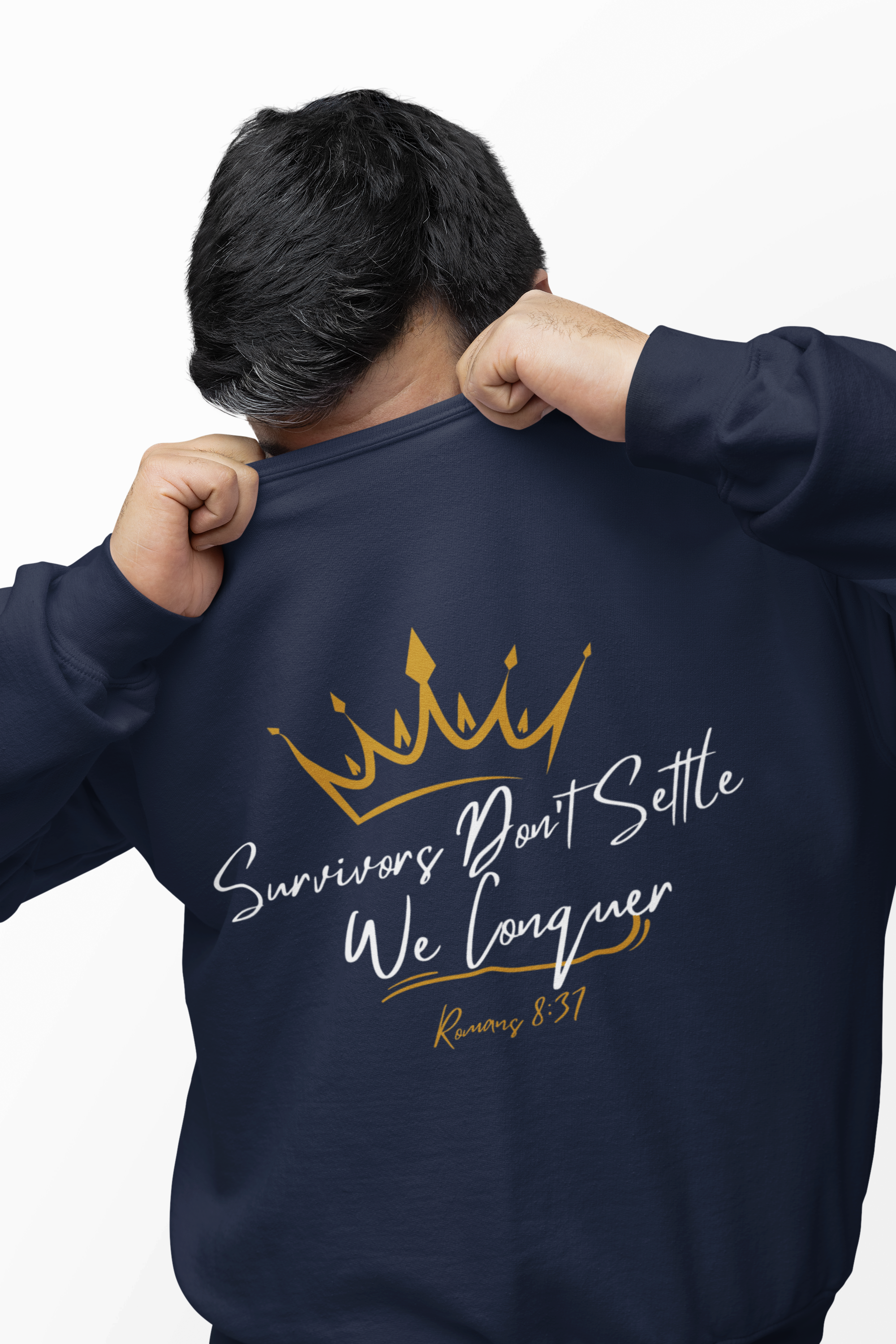 Survivors Conquer Unisex Sweatshirt product thumbnail image Survivors Conquer Unisex Sweatshirt product thumbnail image