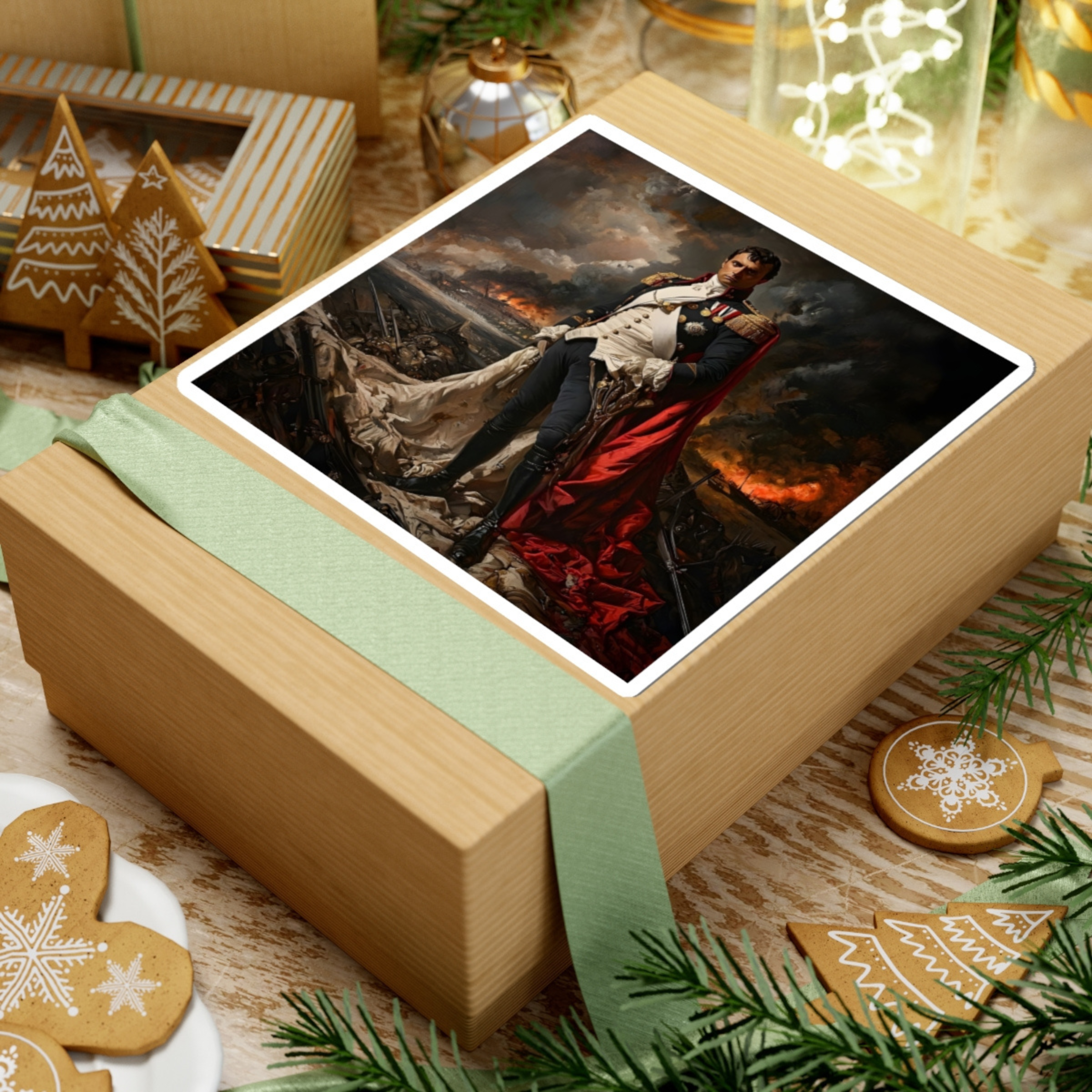 Napoleon French Emperor Portrait Kiss-Cut Stickers
