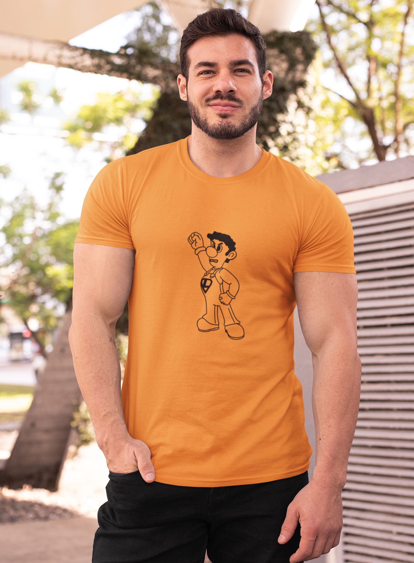 Super Louie G Unisex CVC Jersey T-shirt product thumbnail image Super Louie G Unisex CVC Jersey T-shirt product thumbnail image