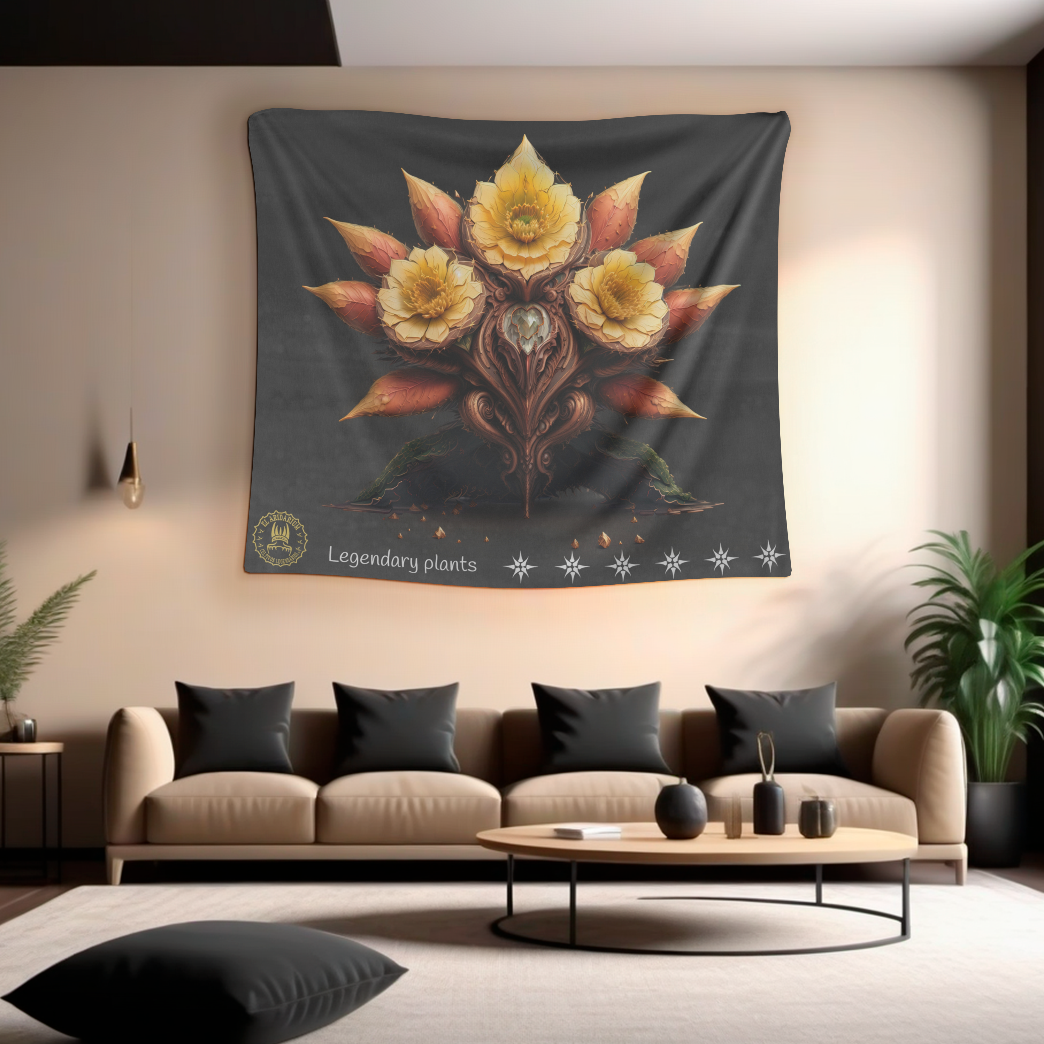 Alien Oasis: Tapestry of Extraterrestrial Flora in a Semi-Arid World, Indoor Wall Tapestries AridPlant S product thumbnail image Alien Oasis: Tapestry of Extraterrestrial Flora in a Semi-Arid World, Indoor Wall Tapestries AridPlant S product thumbnail image