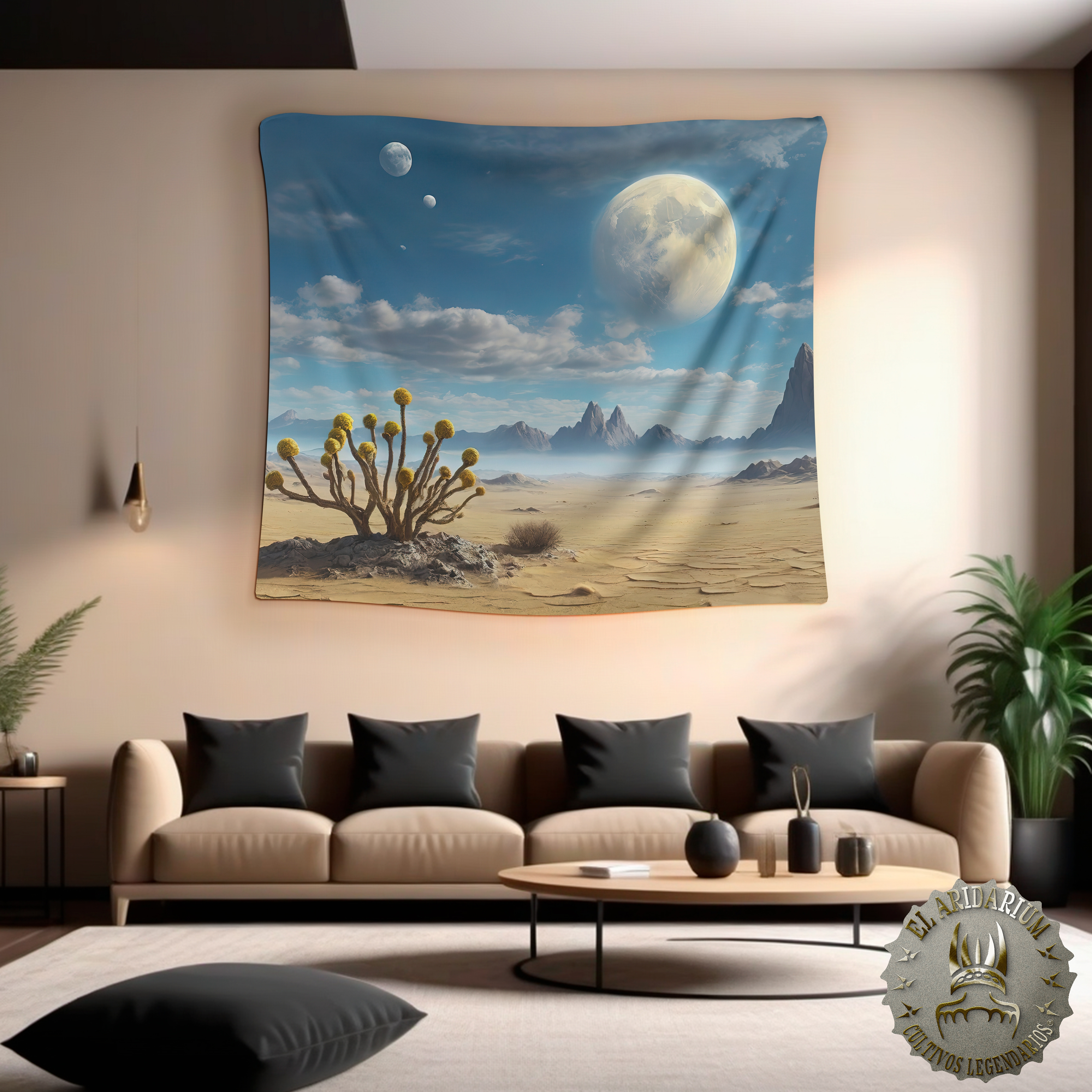 Alien Oasis: Tapestry of Extraterrestrial Flora in a Semi-Arid World, Indoor Wall Tapestries AridPlant W Alien Oasis: Tapestry of Extraterrestrial Flora in a Semi-Arid World, Indoor Wall Tapestries AridPlant W