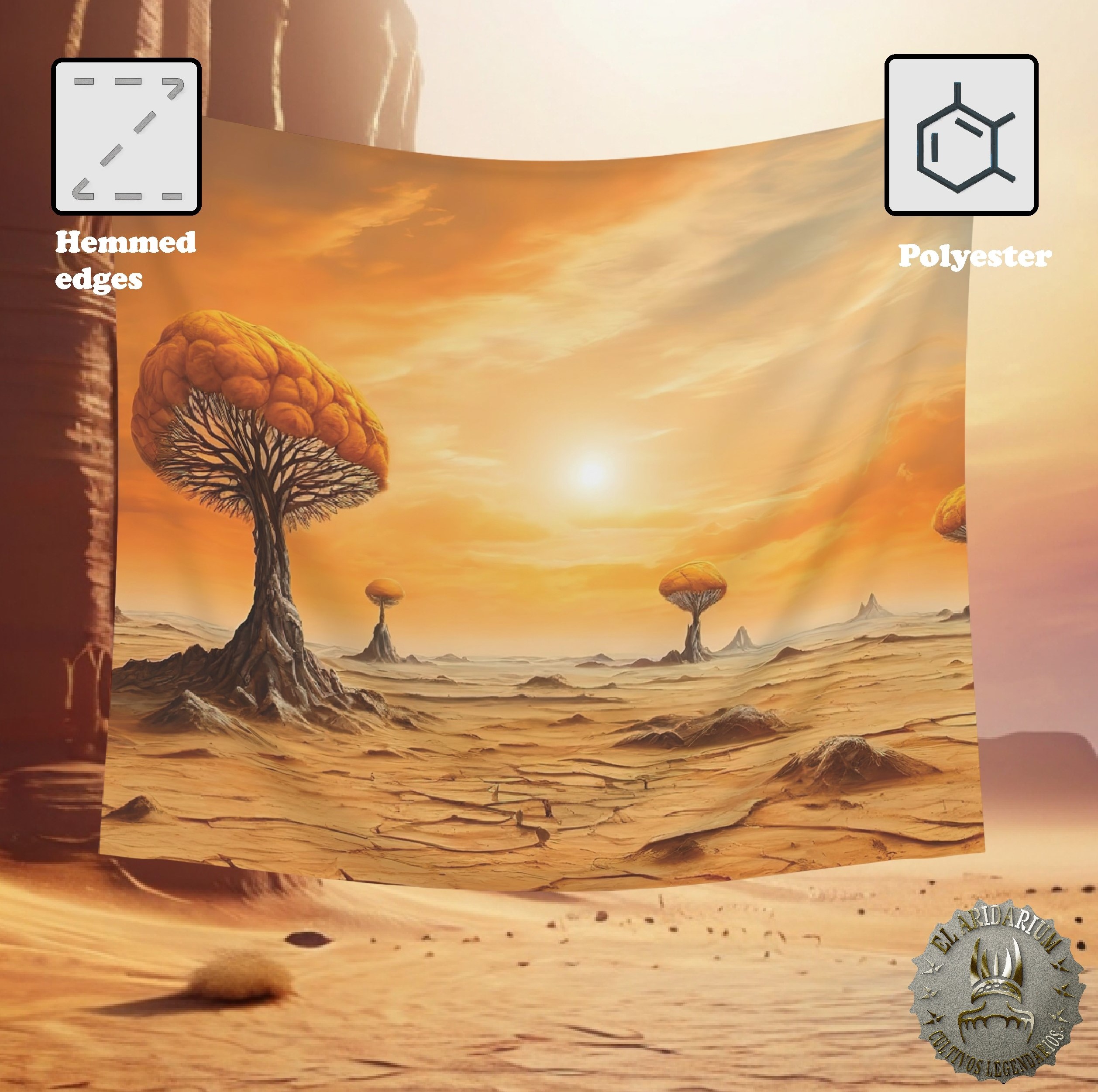 Alien Oasis: Tapestry of Extraterrestrial Flora in a Semi-Arid World, Indoor Wall Tapestries AridPlant H product thumbnail image Alien Oasis: Tapestry of Extraterrestrial Flora in a Semi-Arid World, Indoor Wall Tapestries AridPlant H product thumbnail image