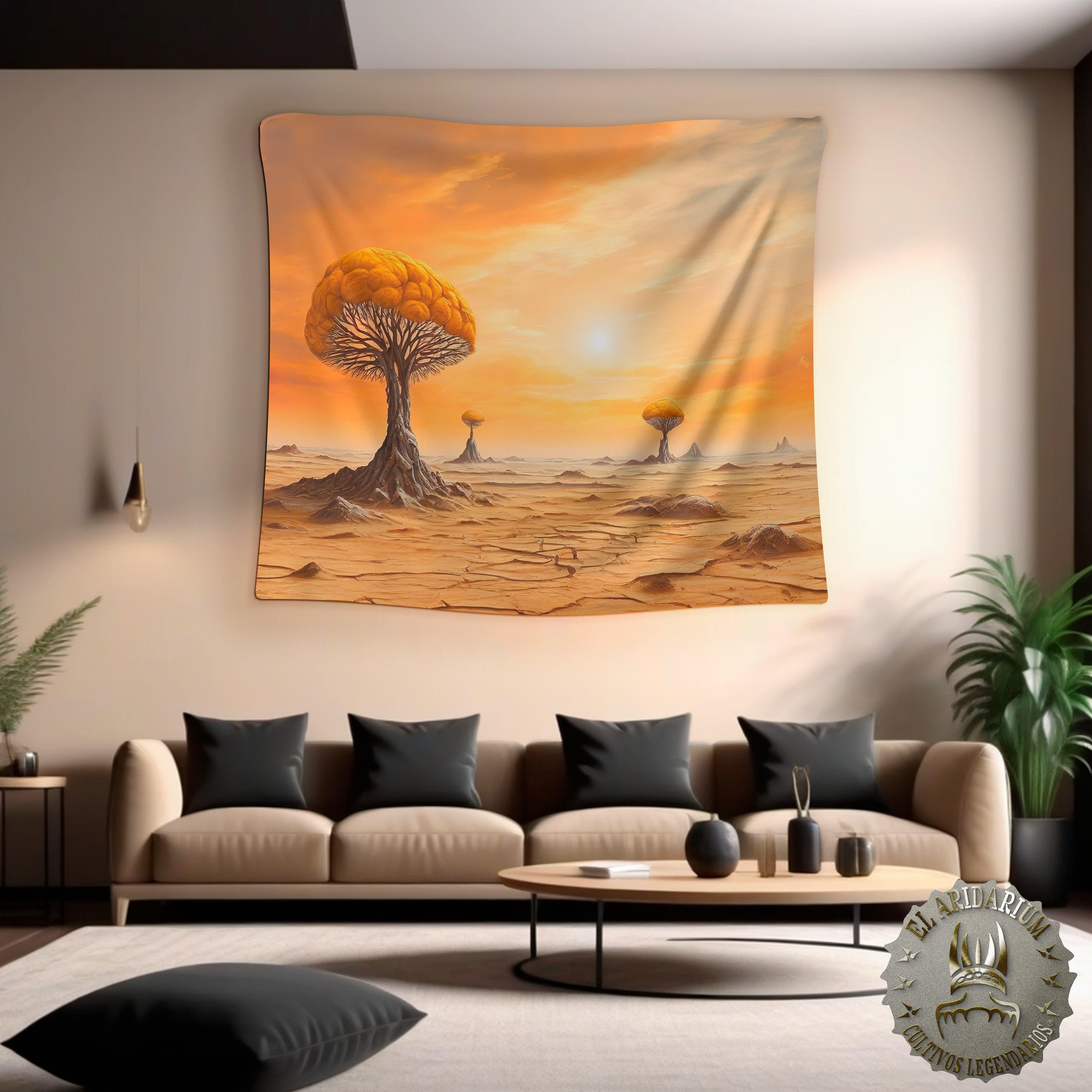 Alien Oasis: Tapestry of Extraterrestrial Flora in a Semi-Arid World, Indoor Wall Tapestries AridPlant H product thumbnail image Alien Oasis: Tapestry of Extraterrestrial Flora in a Semi-Arid World, Indoor Wall Tapestries AridPlant H product thumbnail image