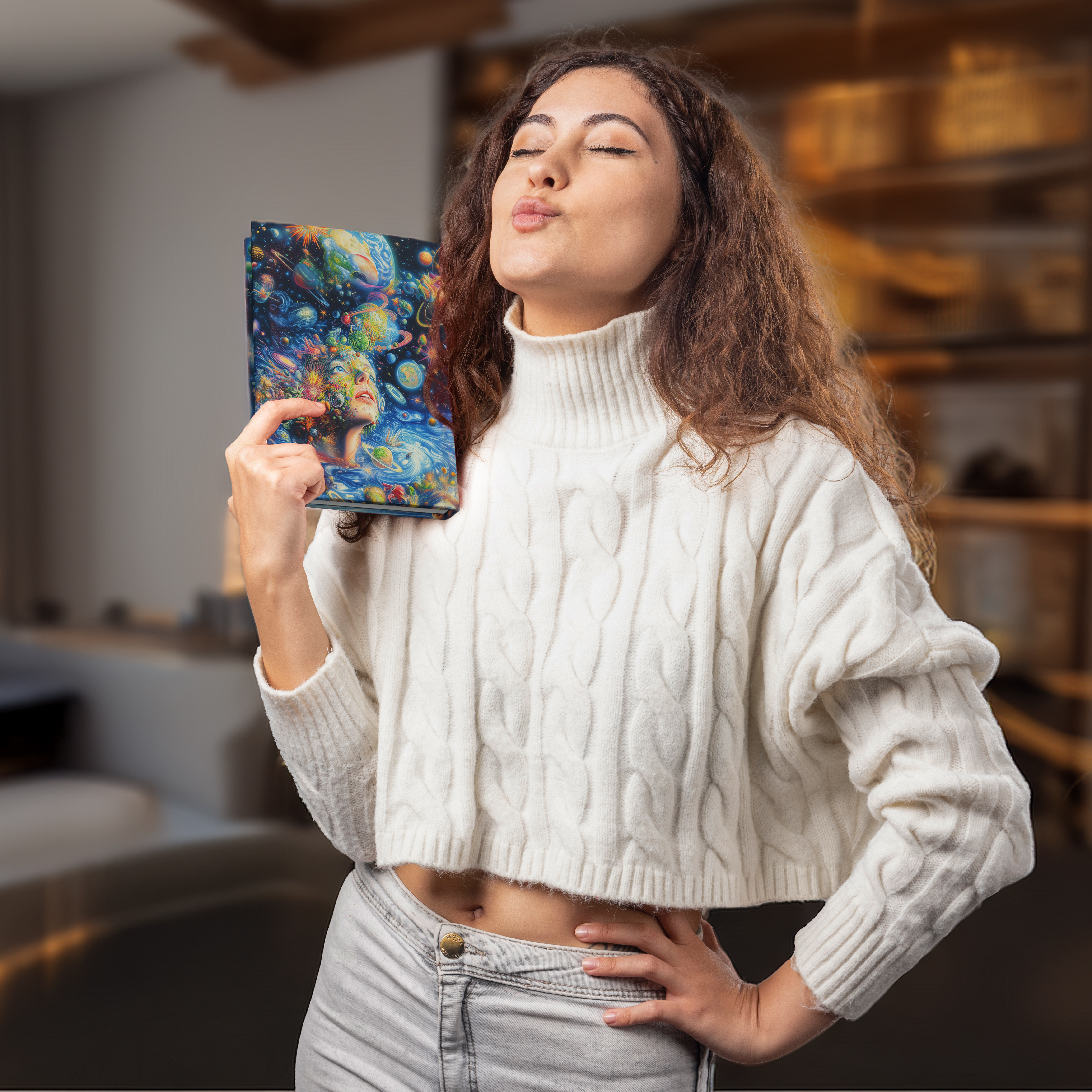 Psychedelic Art Hardcover Journal Notebook with Aesthetic Design Like Visual Poetry & Creativity product thumbnail image Psychedelic Art Hardcover Journal Notebook with Aesthetic Design Like Visual Poetry & Creativity product thumbnail image