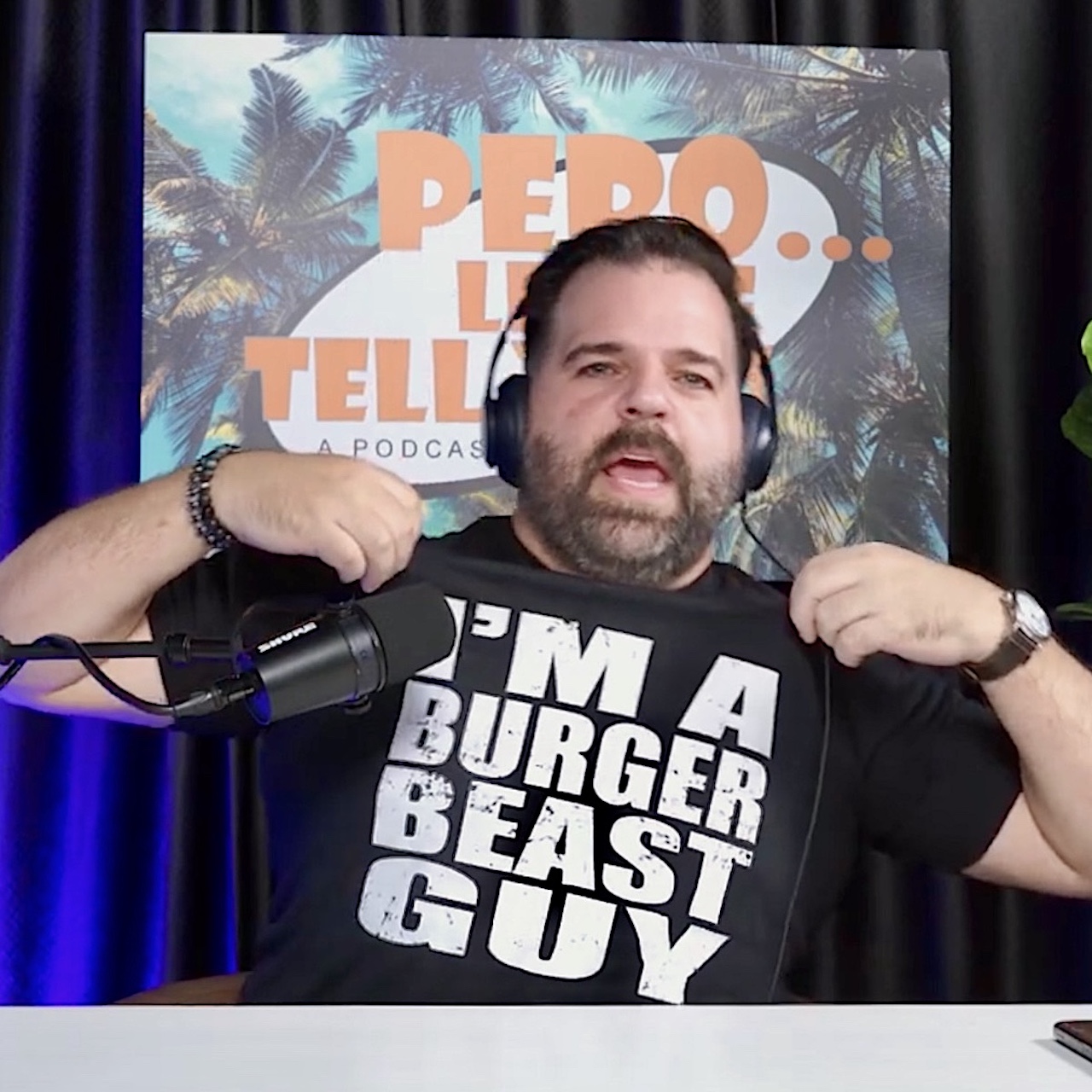 I'M A BURGER BEAST GUY on Black Tee product thumbnail image I'M A BURGER BEAST GUY on Black Tee product thumbnail image