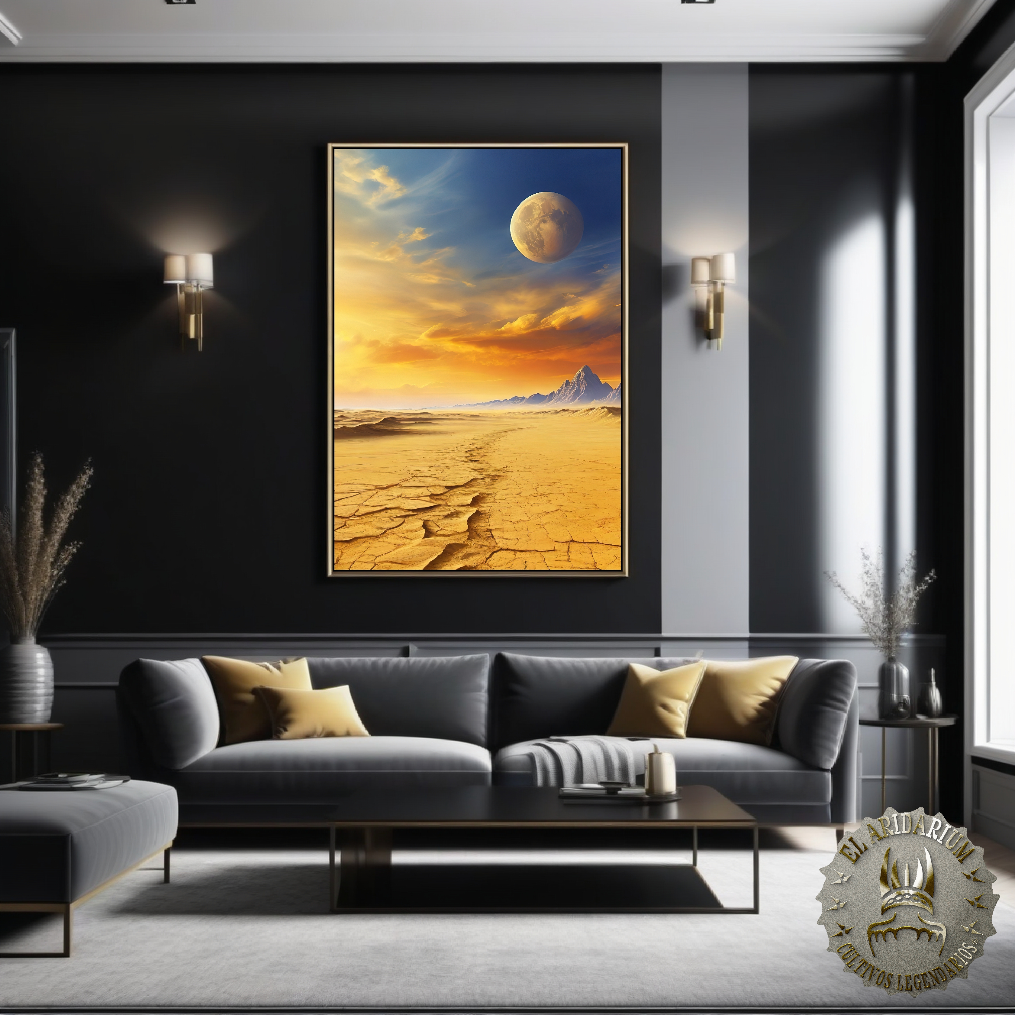 Dreamy Planet Landscape Framed Poster - Surreal Home Decor for Space Lovers Dreamy Planet Landscape Framed Poster - Surreal Home Decor for Space Lovers