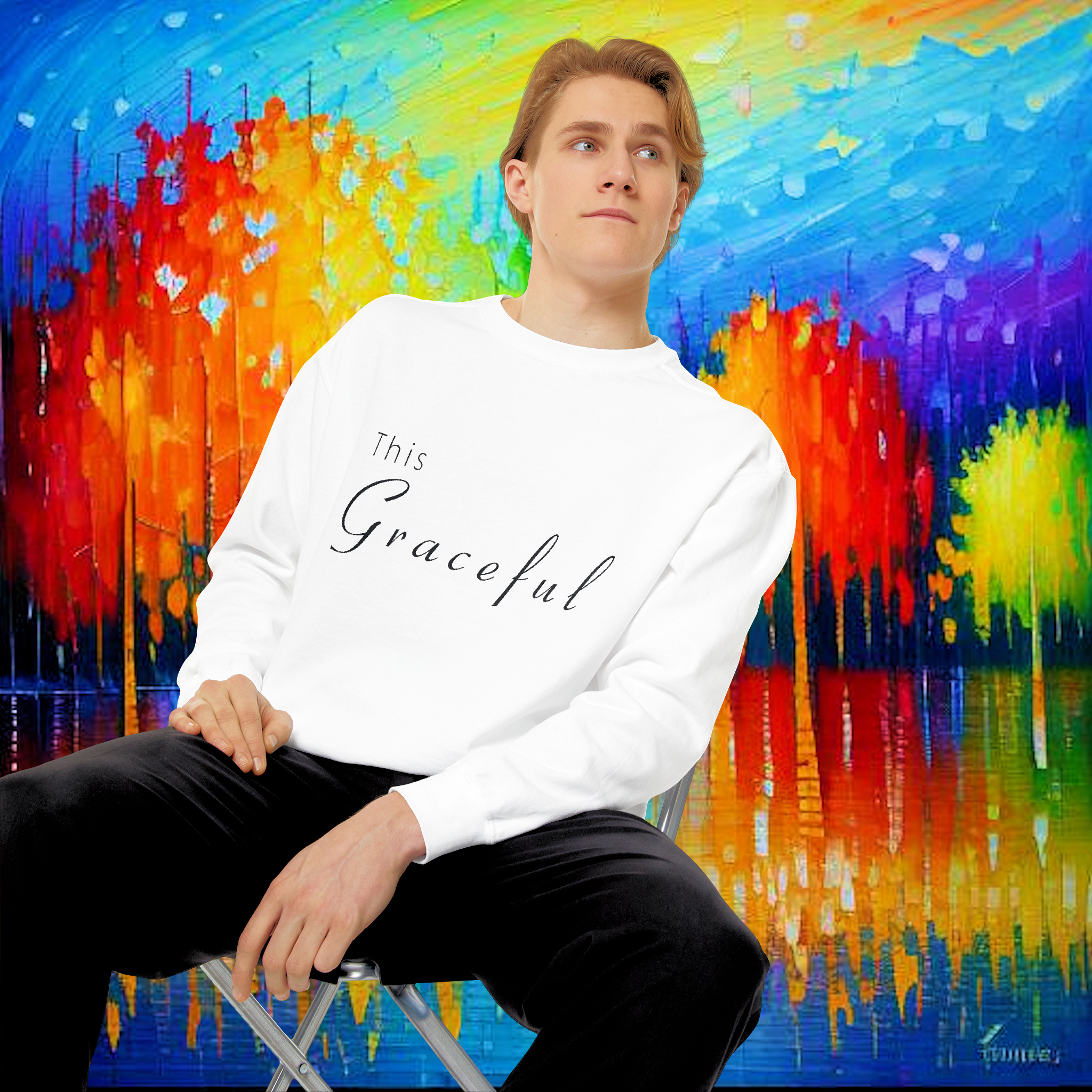 This Graceful - Unisex Garment-Dyed Sweatshirt This Graceful - Unisex Garment-Dyed Sweatshirt