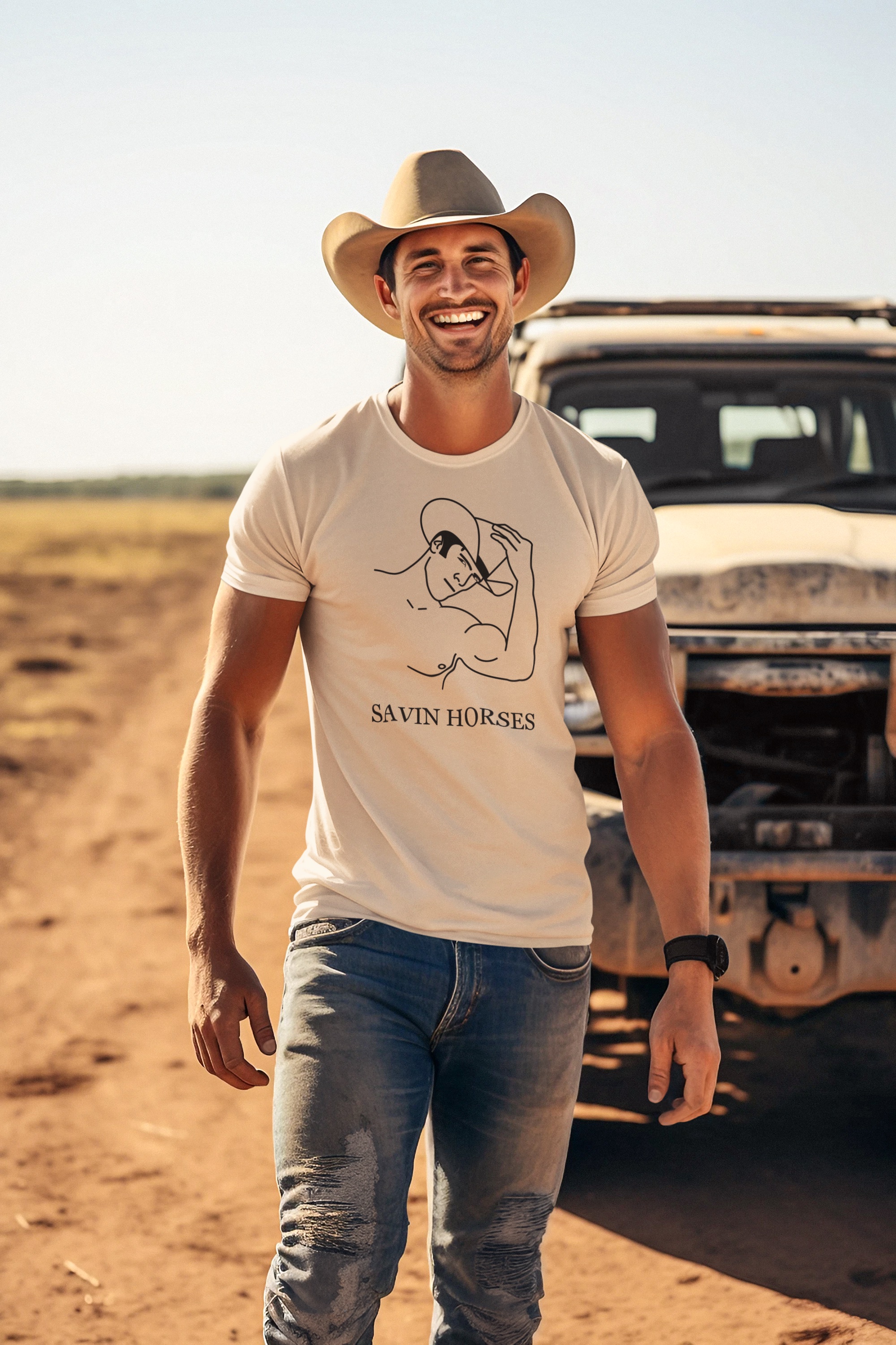 SAVIN HORSES Unisex CVC Jersey T-shirt product thumbnail image SAVIN HORSES Unisex CVC Jersey T-shirt product thumbnail image