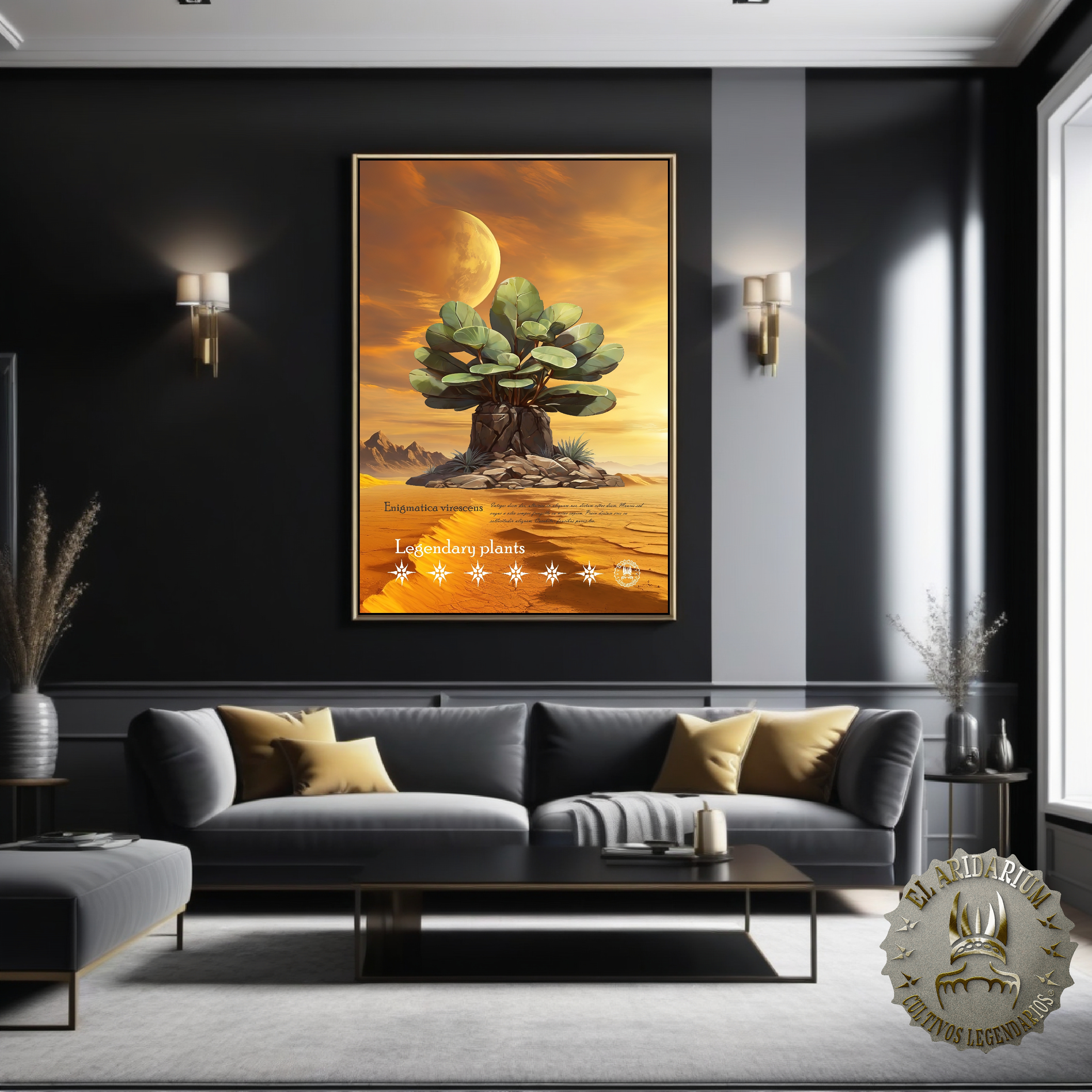 Flora of the Cosmos: Botanical Posters of Alien Arid Plants, Enigmatica virescens Flora of the Cosmos: Botanical Posters of Alien Arid Plants, Enigmatica virescens