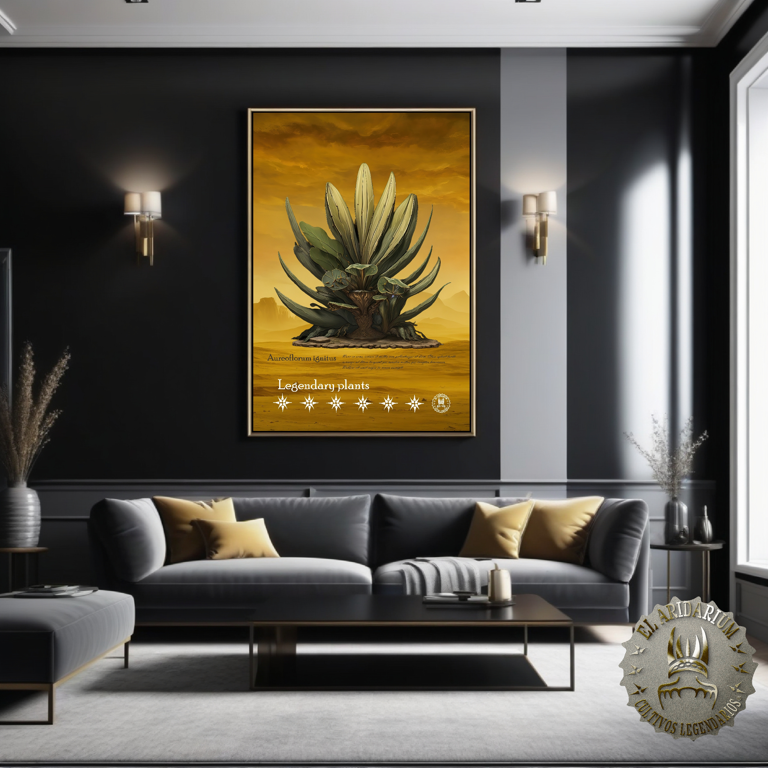 Flora of the Cosmos: Botanical Posters of Alien Arid Plants Aureoflorum ignitus Flora of the Cosmos: Botanical Posters of Alien Arid Plants Aureoflorum ignitus